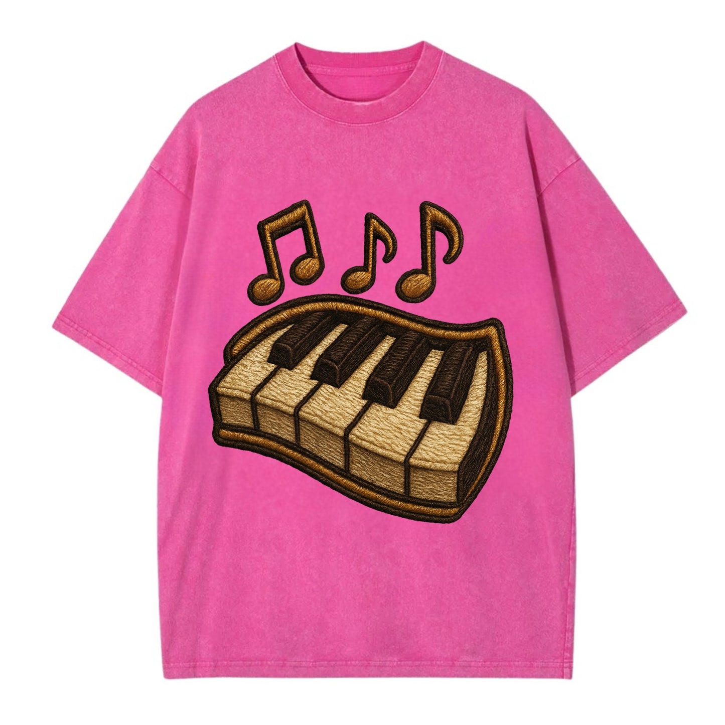 Piano Keys - Vintage T-shirt - Dusty Rose(Rose)