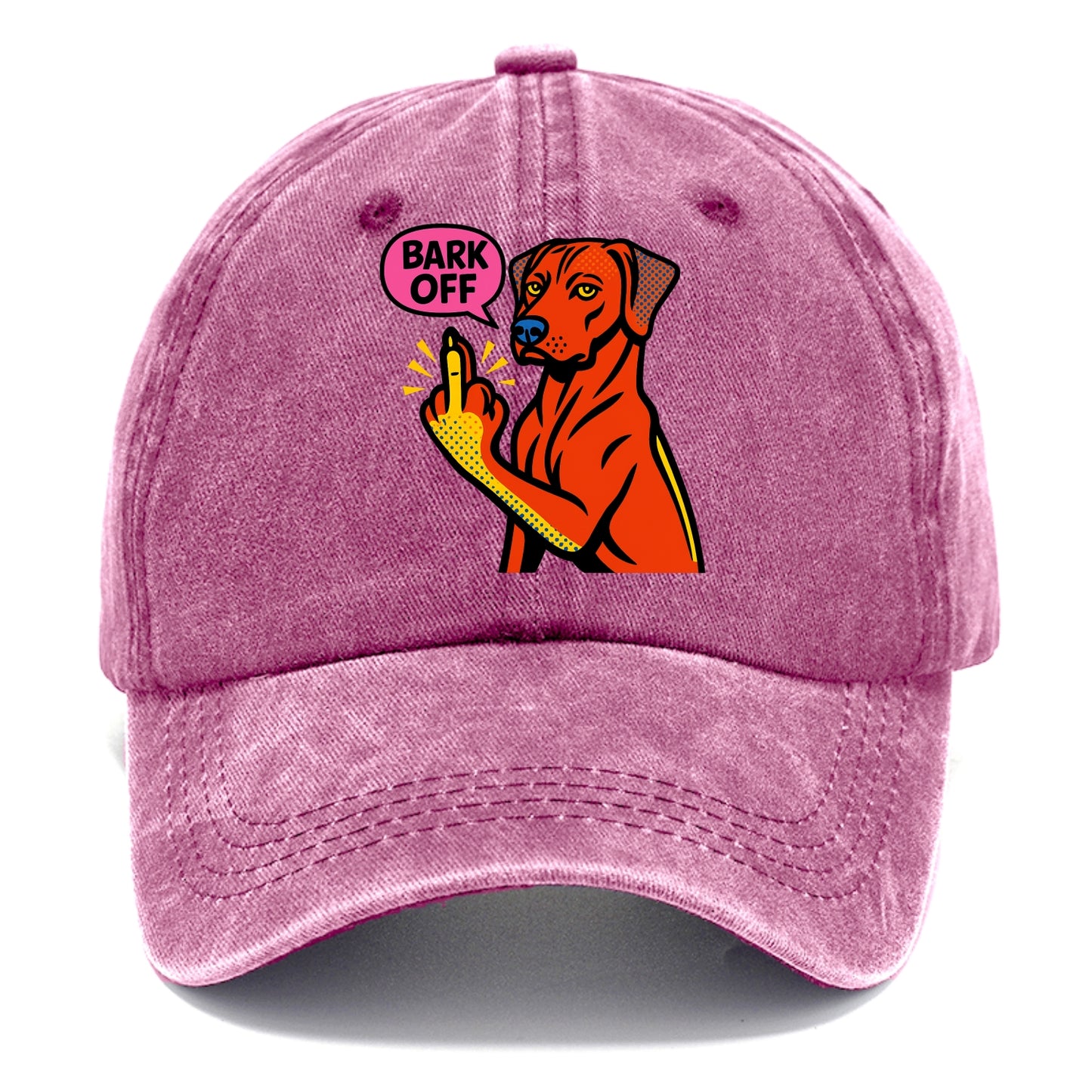 Rhodesian Ridgeback with distinctive ridge on back, athletic muscular paw up - Classic Cap - Dusty Rose(Rose)