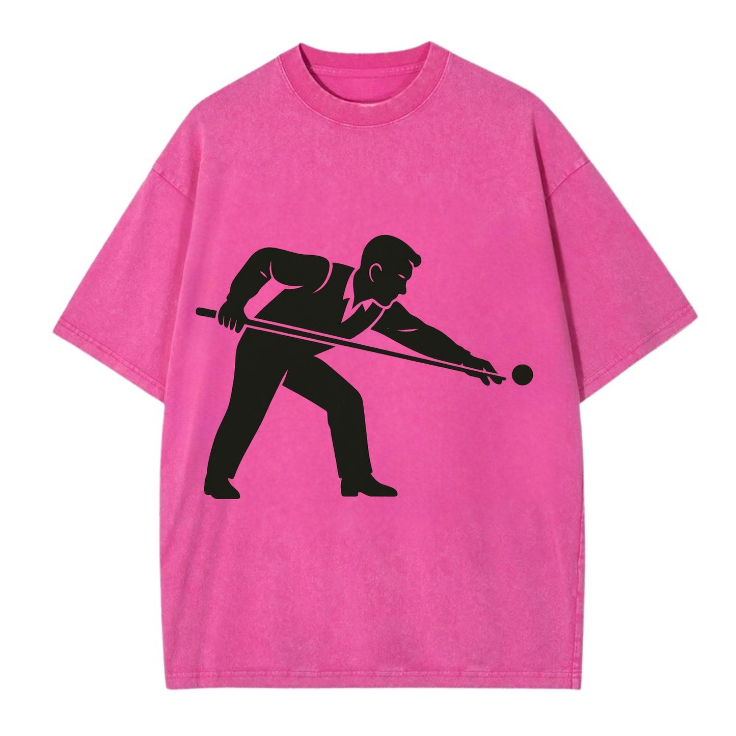 Pool player lining up shot - Vintage T-shirt - Dusty Rose(Rose)