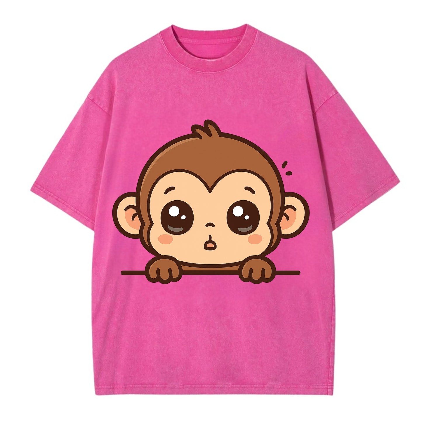 Baby Monkey - Vintage T-shirt - Dusty Rose(Rose)