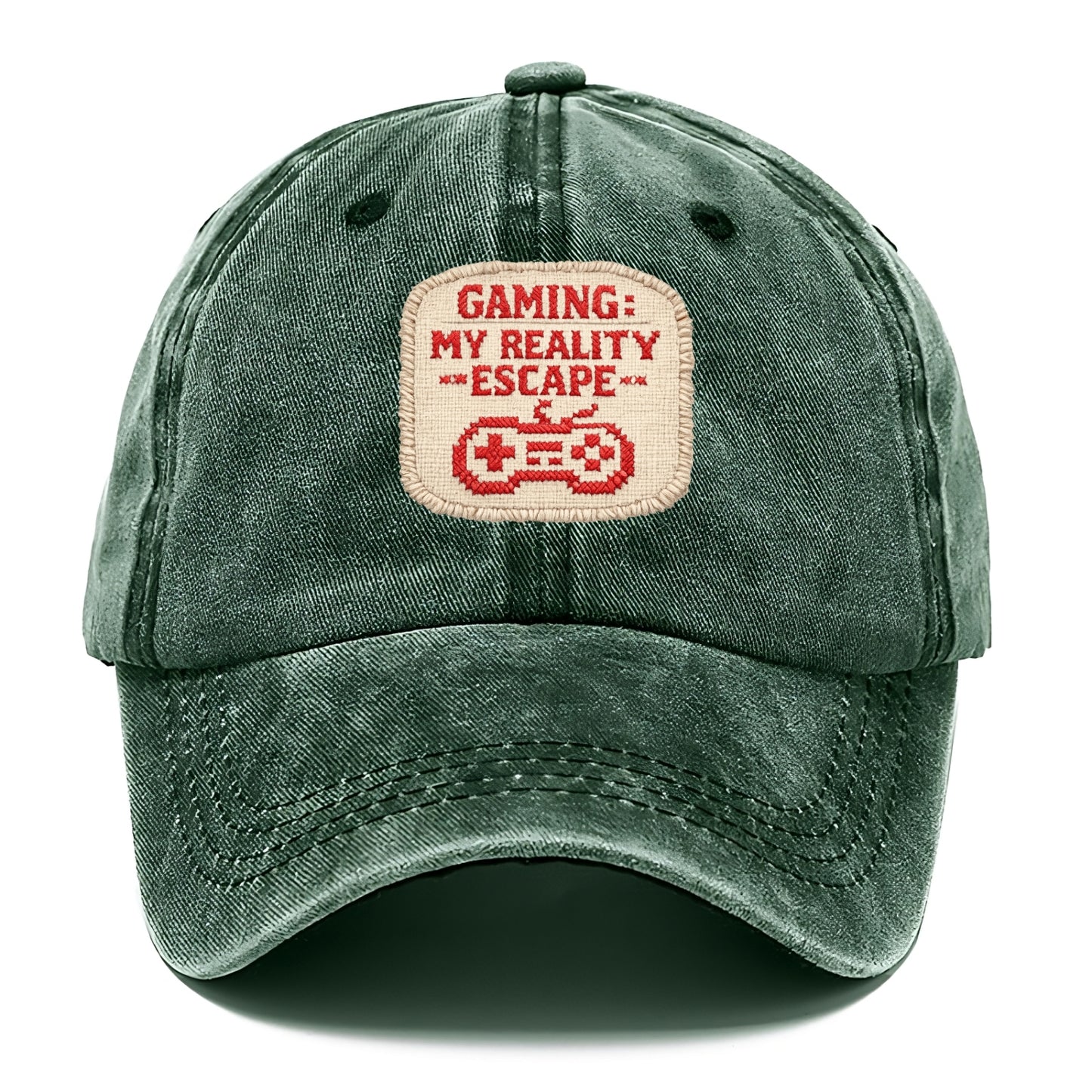 GAMING: MY REALITY ESCAPE - red game escape - red - gaming reality escape - Classic Cap - Forest Mist(Green)