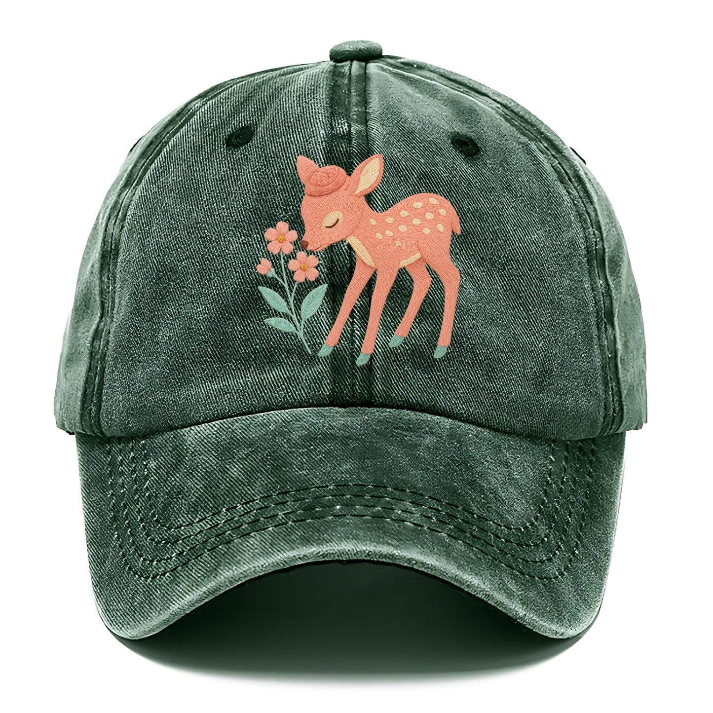 Coral Fawn - Classic Cap - Forest Mist(Green)
