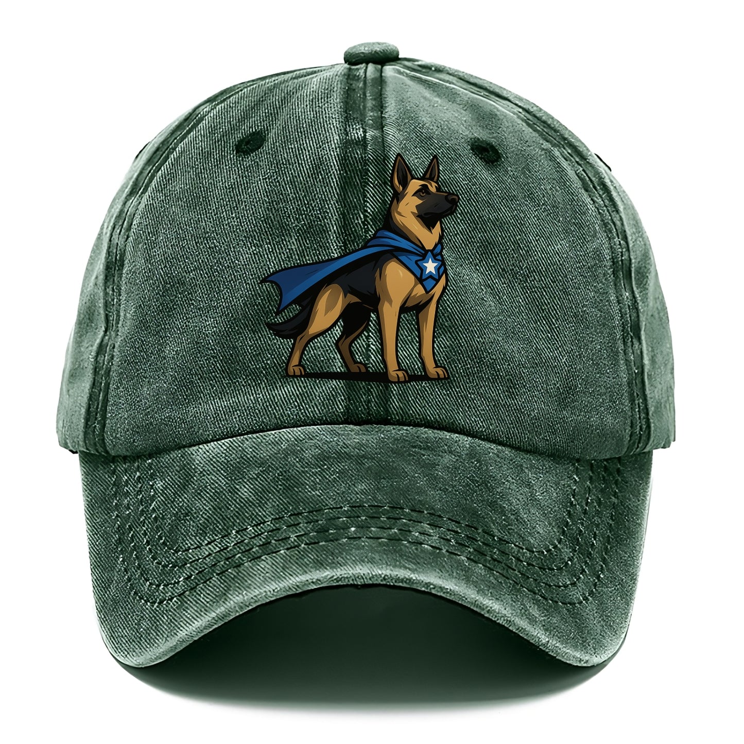 German Shepherd Patriotic Hero - Classic Cap - Forest Mist(Green)