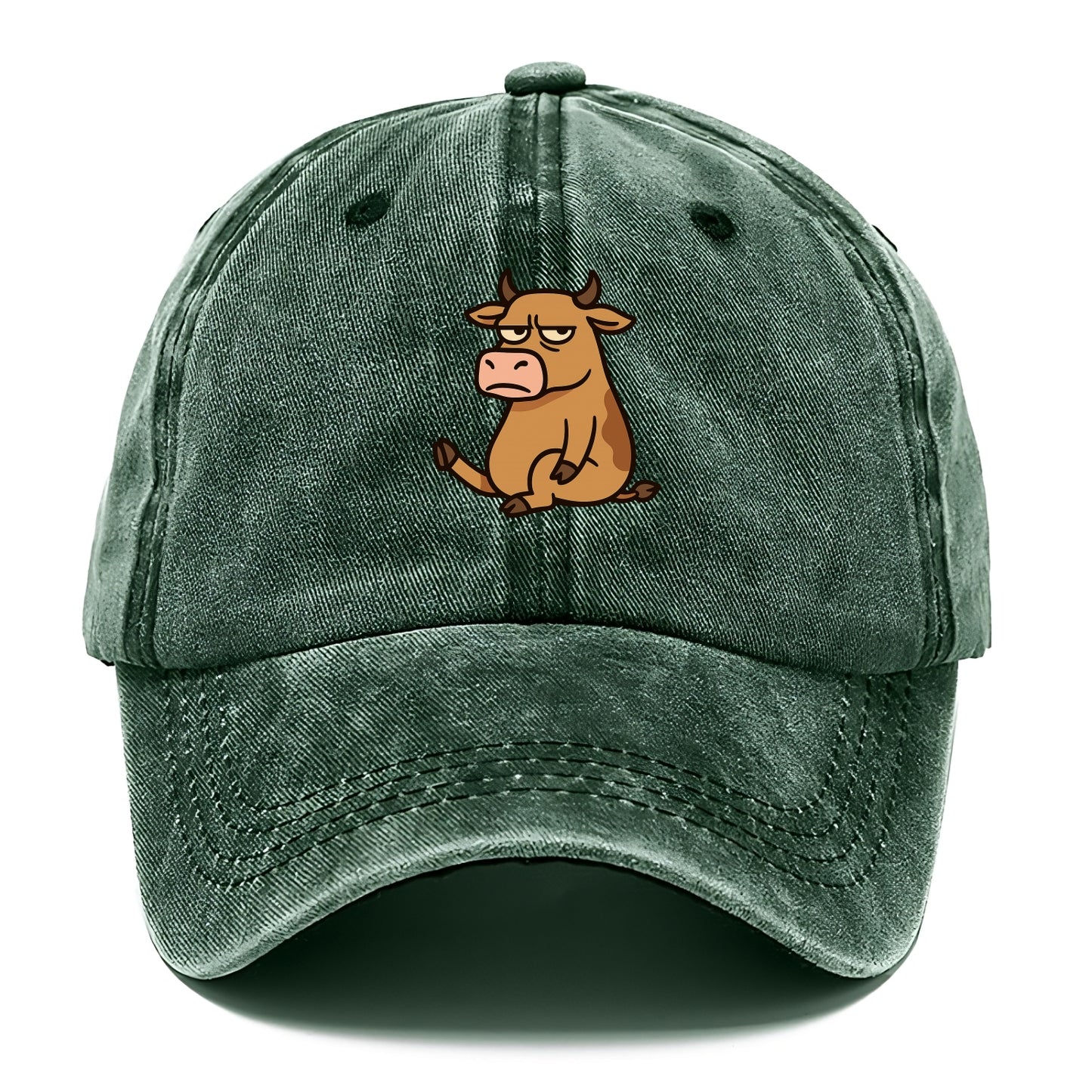 The Cow Judging Silently - Classic Cap - Forest Mist(Green)