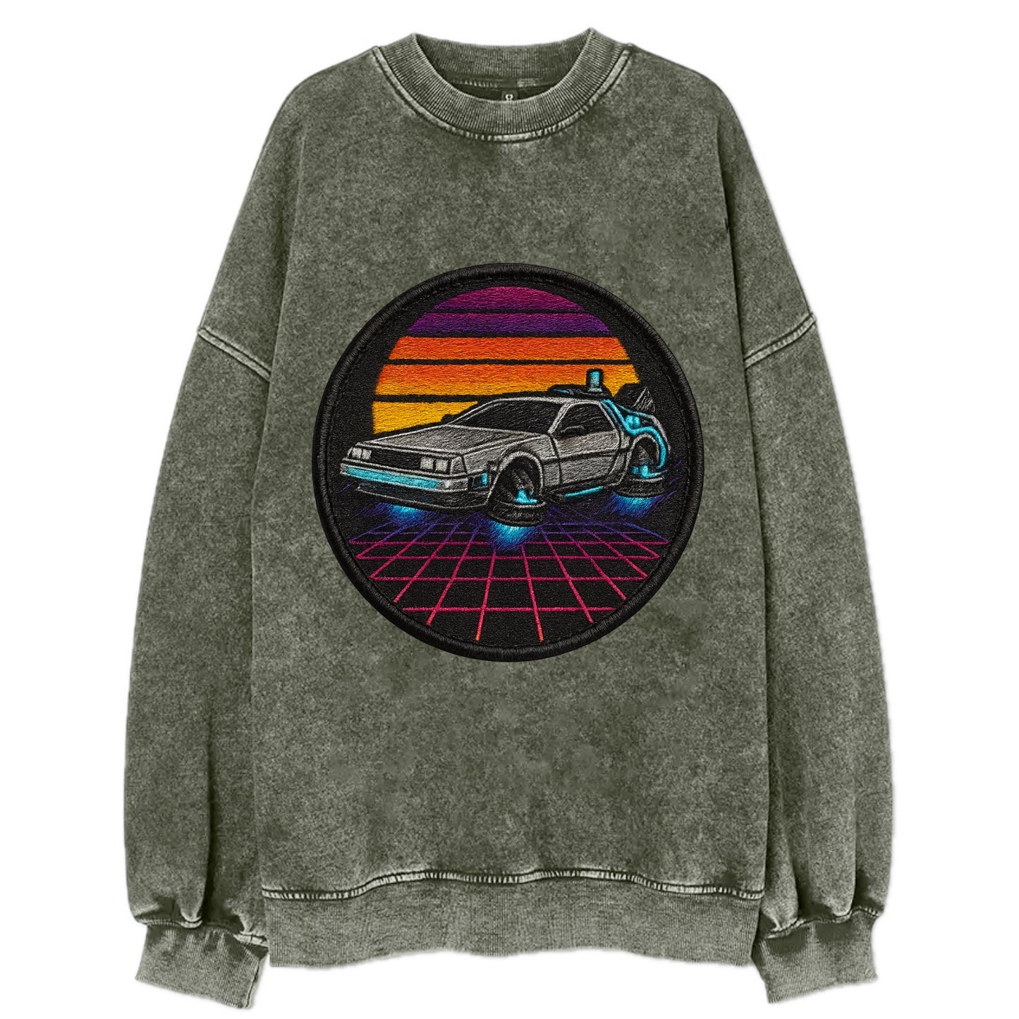 Retro Future - Vintage Sweatshirt - Forest Mist(Green)