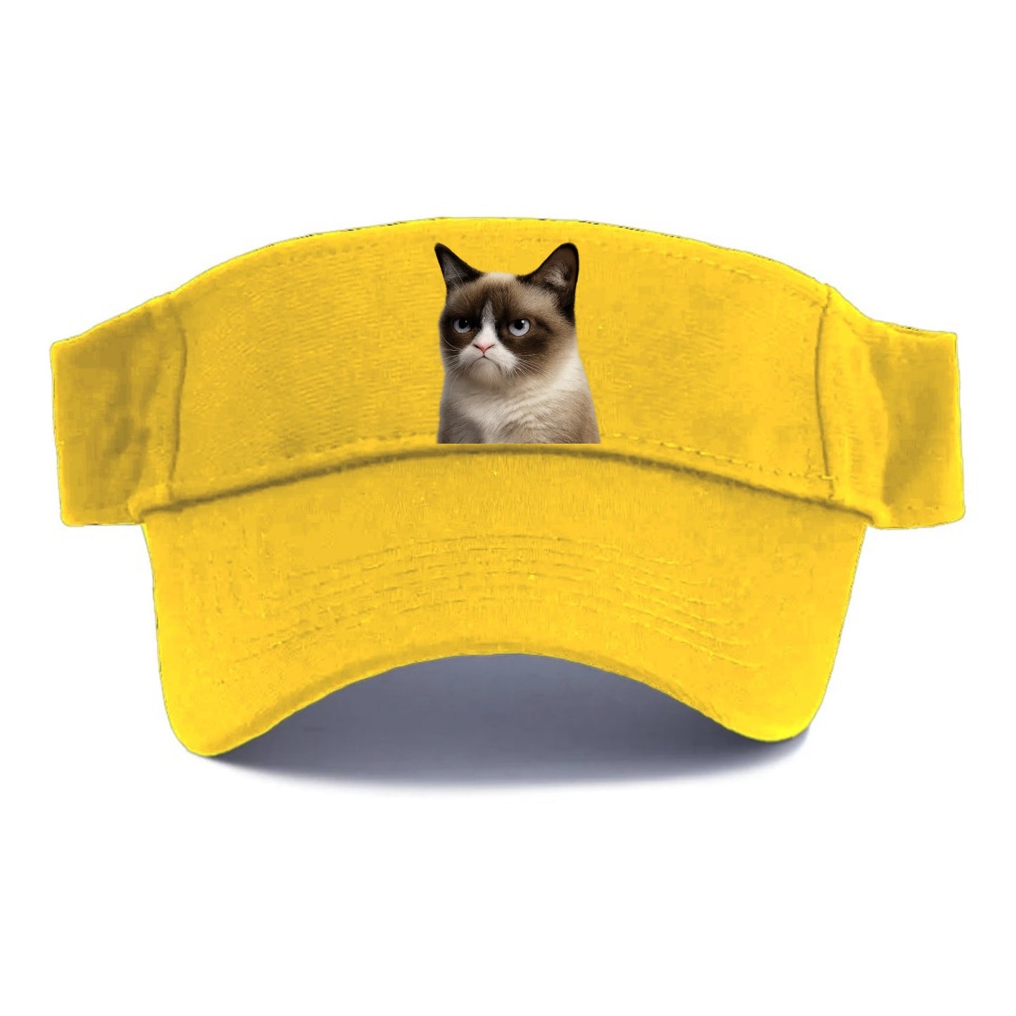 Grumpy Cat Expression - Visor - Golden Harvest(Yellow)