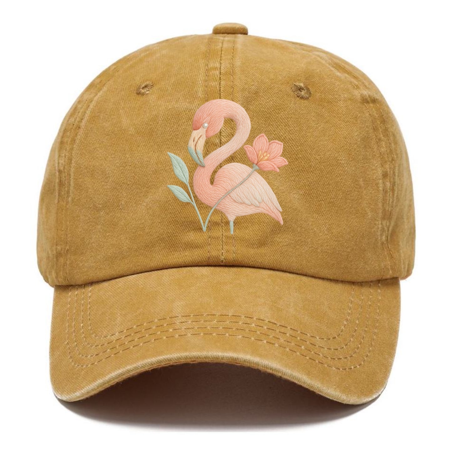 Peach Flamingo - Classic Cap - Golden Harvest(Yellow)