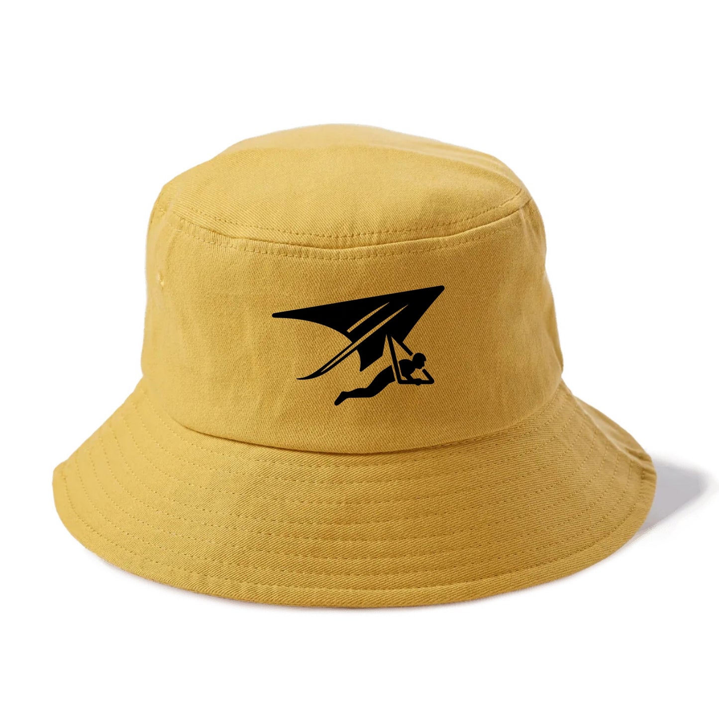 Hang glider soaring - Bucket Hat - Golden Harvest(Yellow)