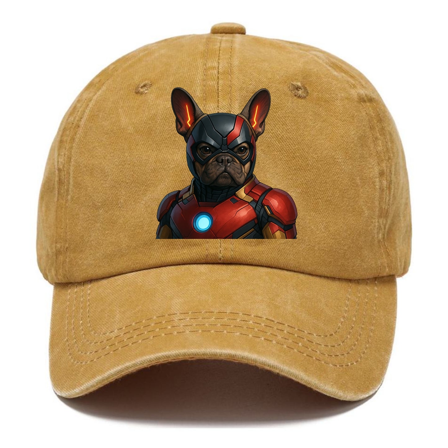 French Bulldog Iron Man - Classic Cap - Golden Harvest(Yellow)