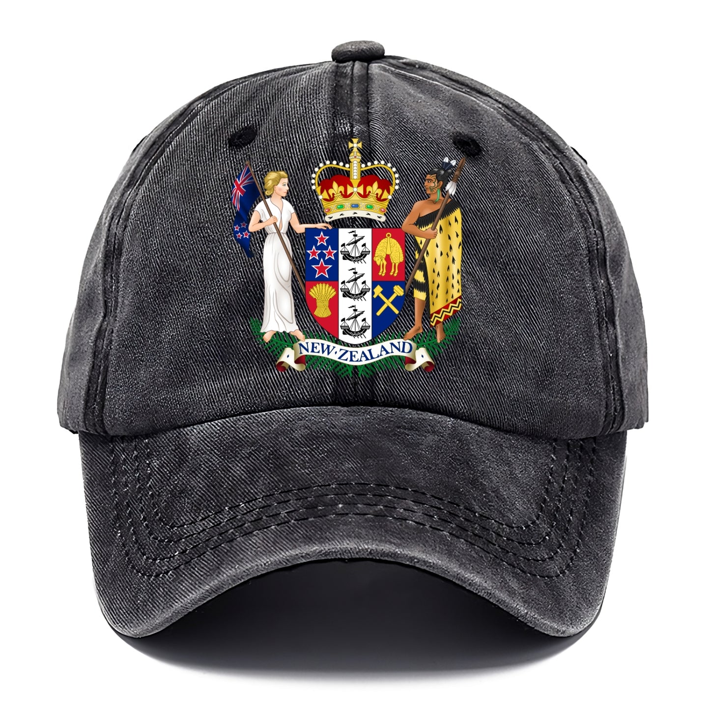Coat Of Arms Of New Zealand - Classic Cap - Graphite