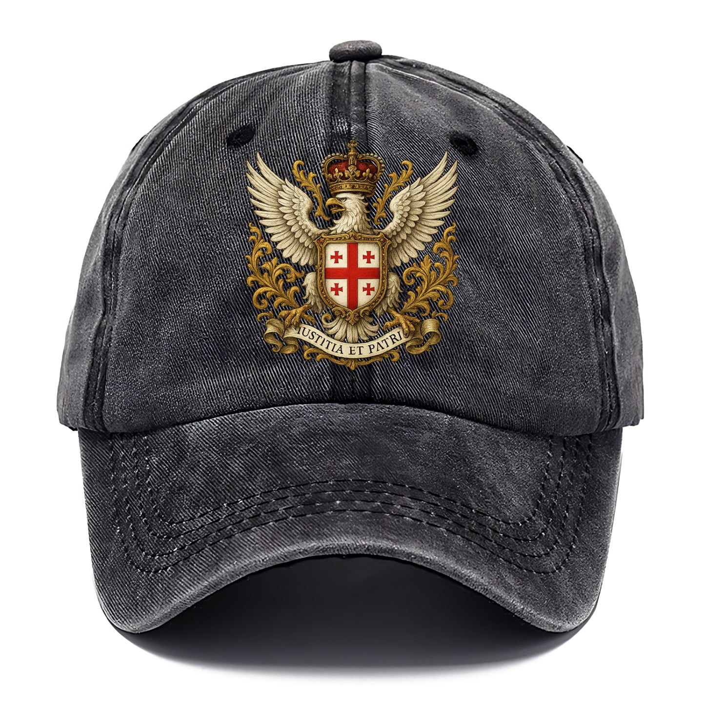 Georgia White Eagle Emblem - Classic Cap - Graphite