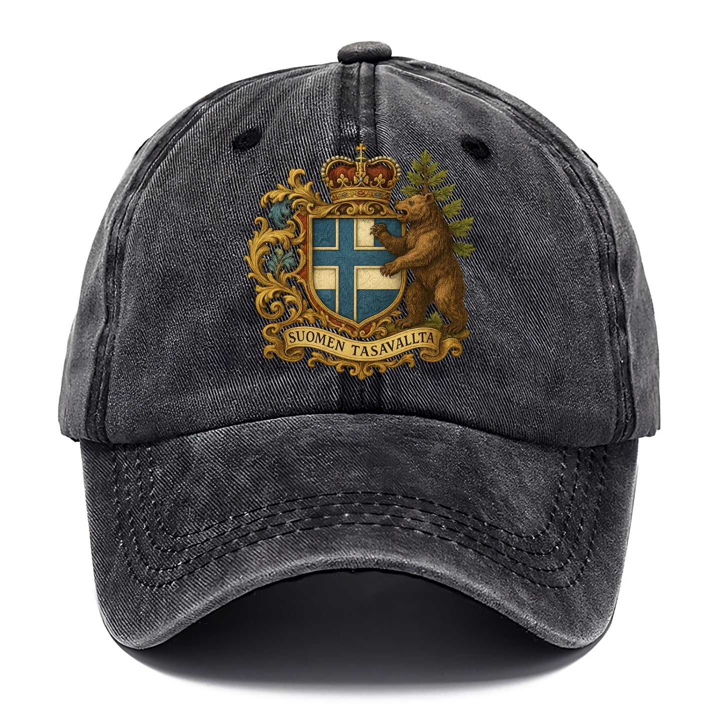Finland Brown Bear Emblem - Classic Cap - Graphite