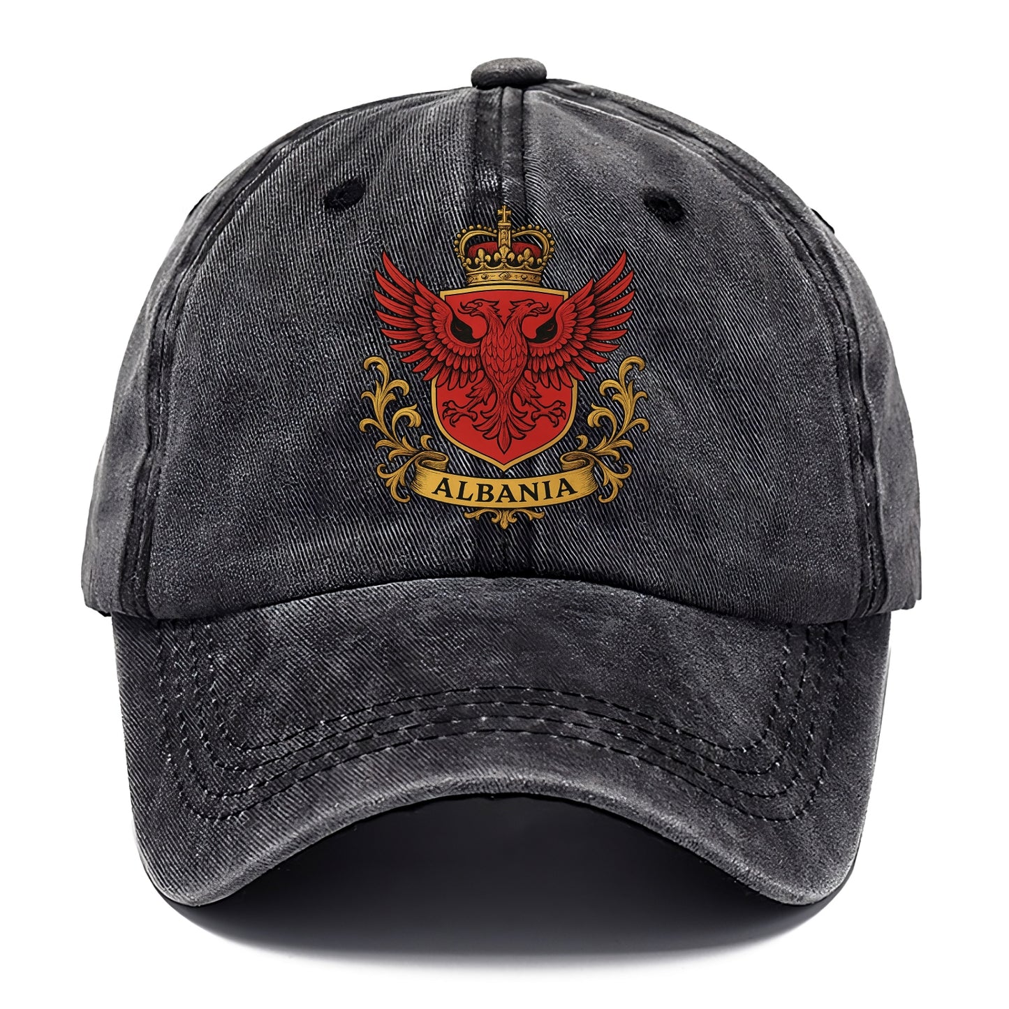 Albania Heritage Badge - Classic Cap - Graphite
