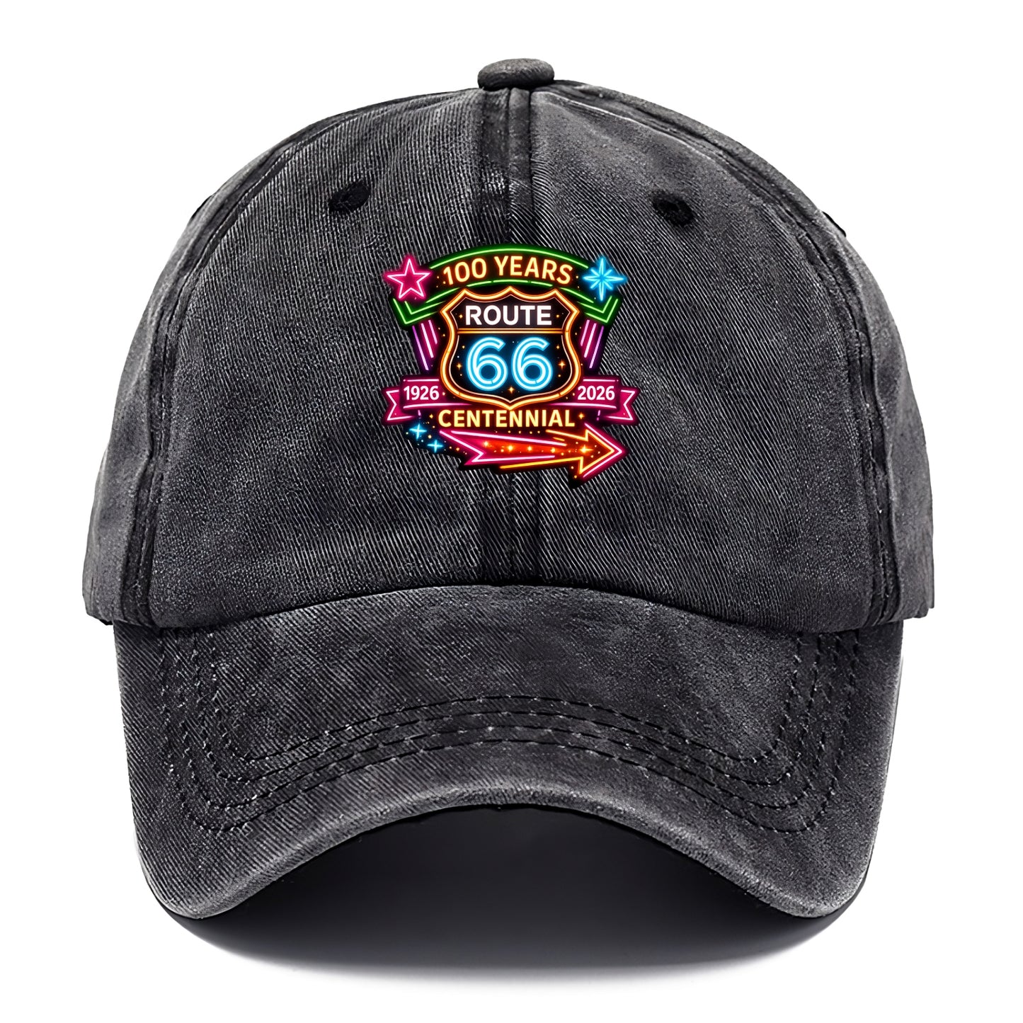 CENTENNIAL BADGE | 100 Years celebration emblem | 1926-2026 dates | Anniversary crest - Classic Cap - Graphite