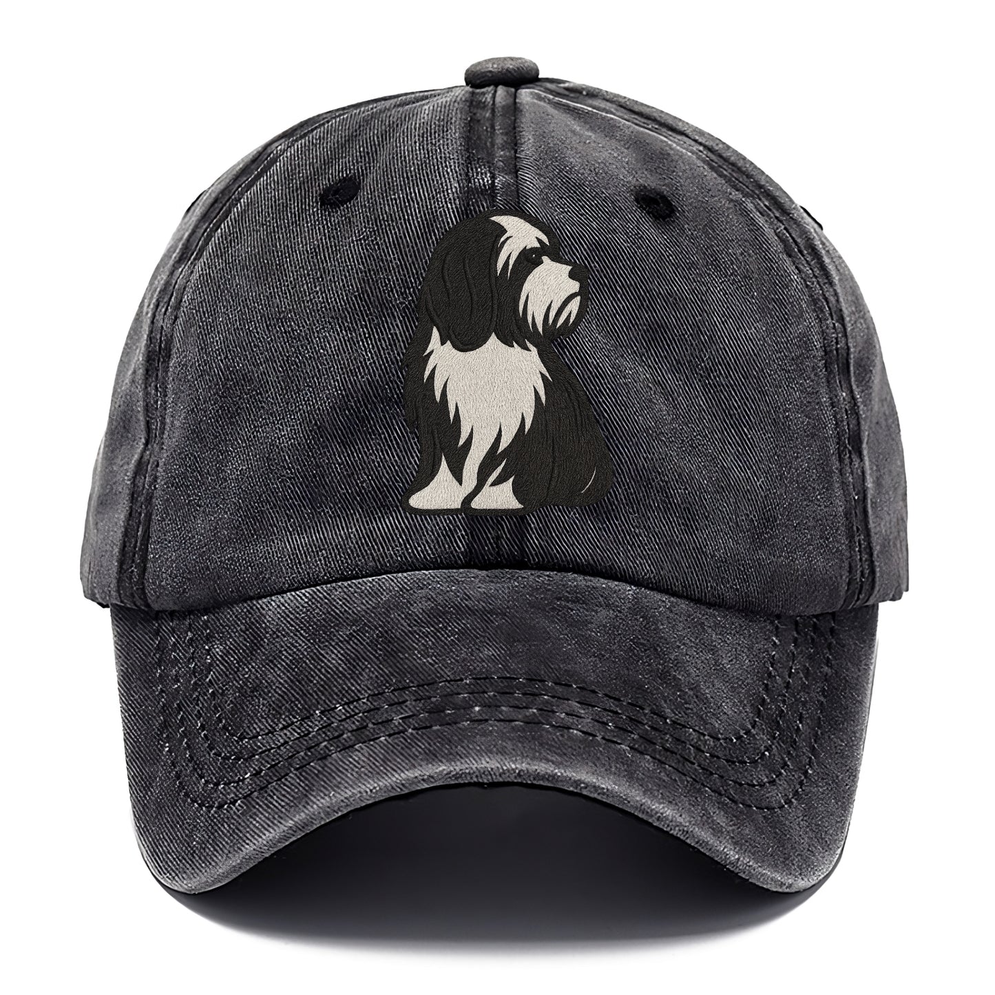 Tibetan Terrier - Black and white long c - Classic Cap - Graphite