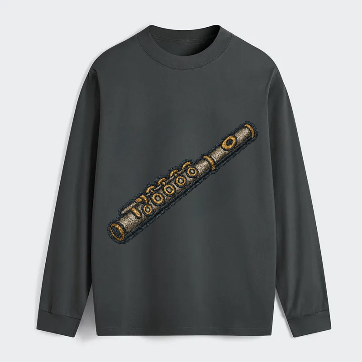 Flute - Classic Long Sleeve Shirt - Gray
