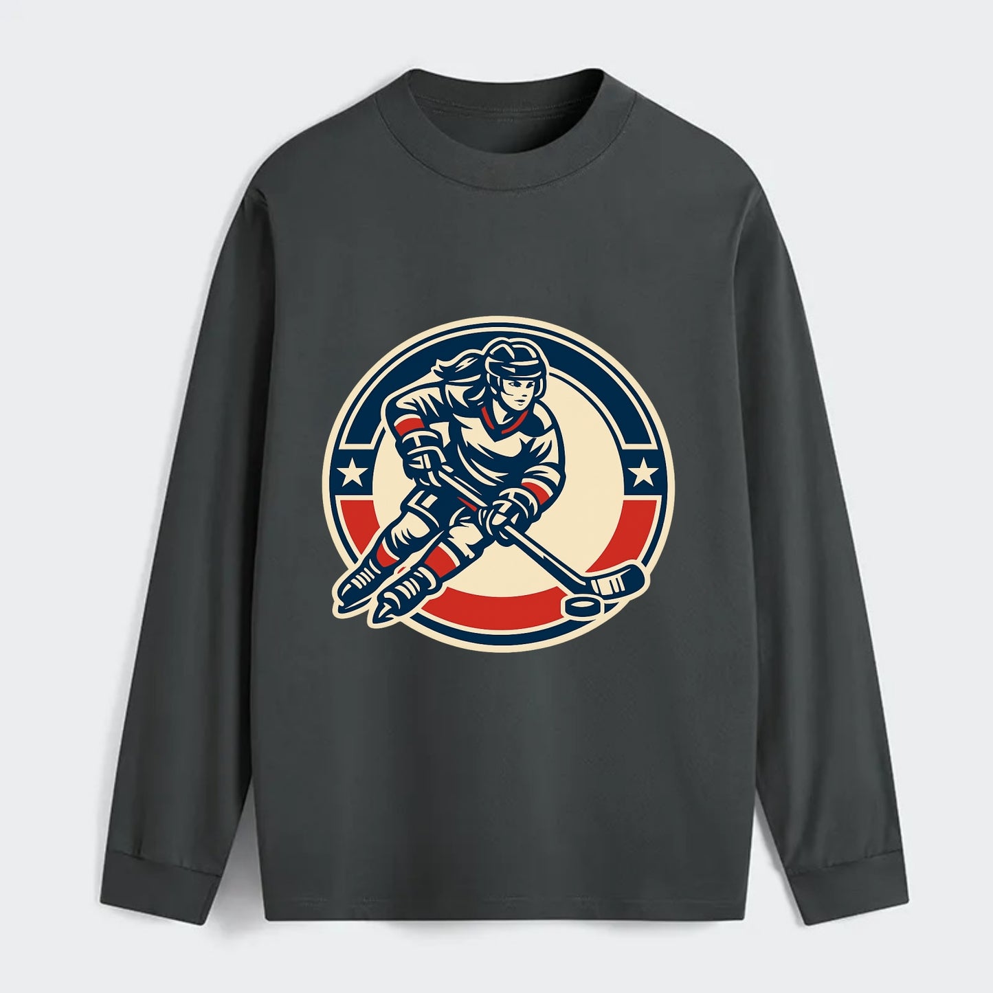 Fearless Ice Warrior - Classic Long Sleeve Shirt - Gray