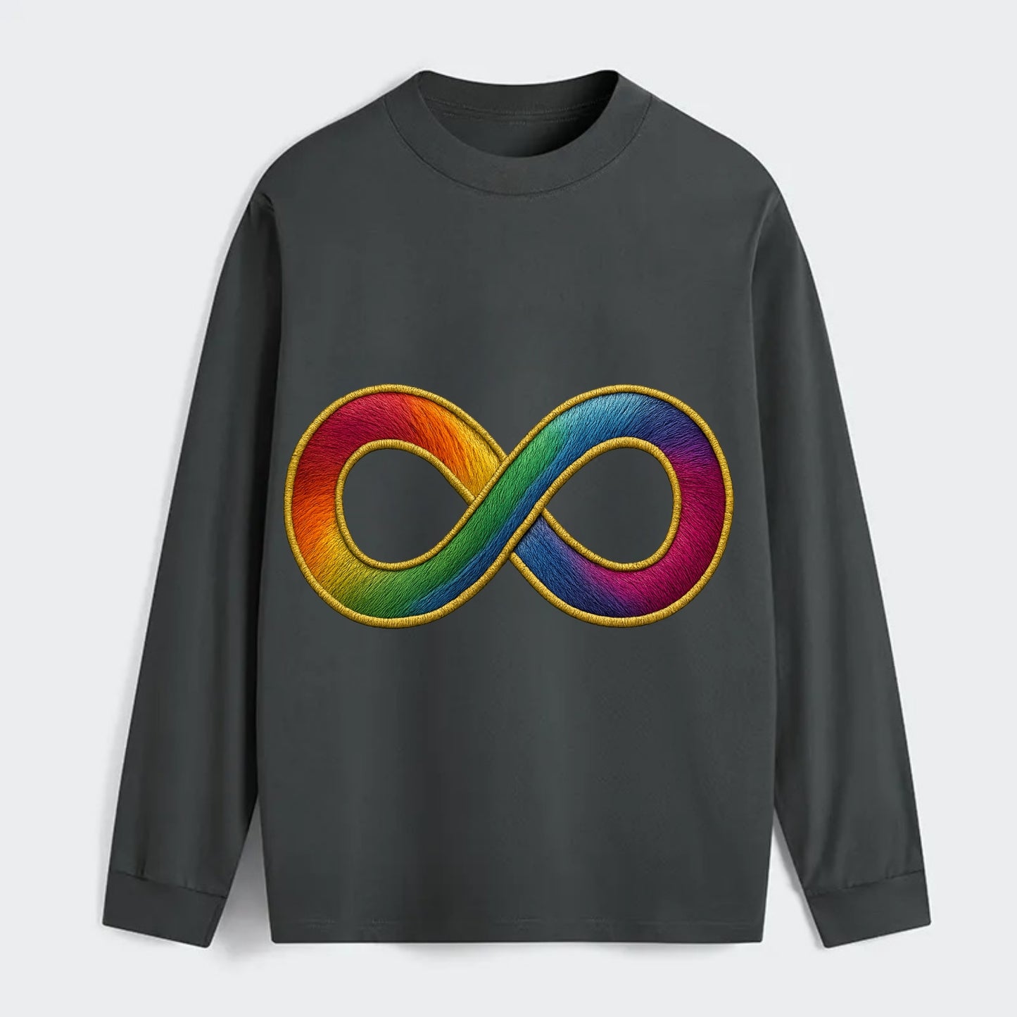 Infinity Symbol - Classic Long Sleeve Shirt - Gray