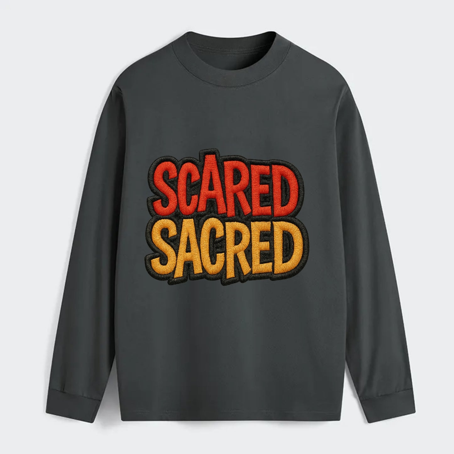 SCARED;SACRED JOURNEY Spiritual Purple Hat - Classic Long Sleeve Shirt - Gray