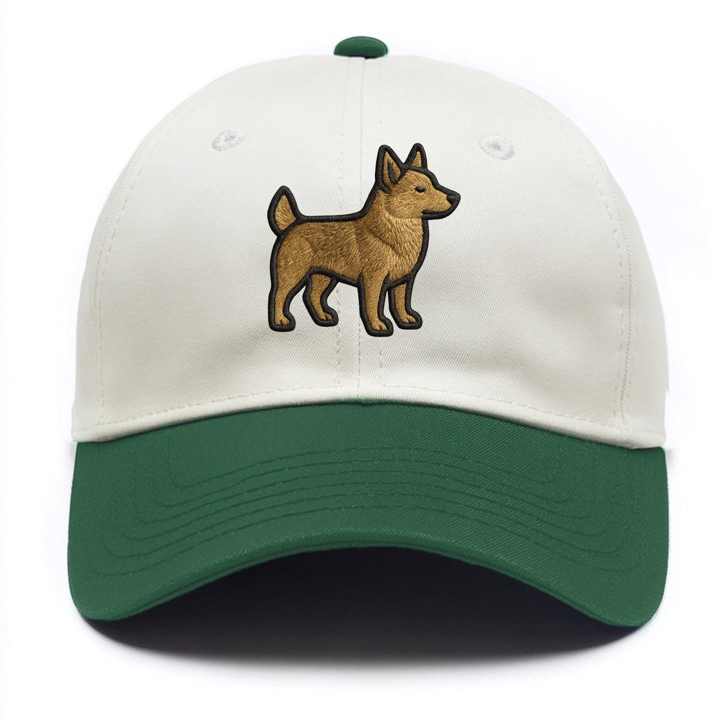 Swedish Vallhund - Contemporary Viking d - Two Tone Cap - Green