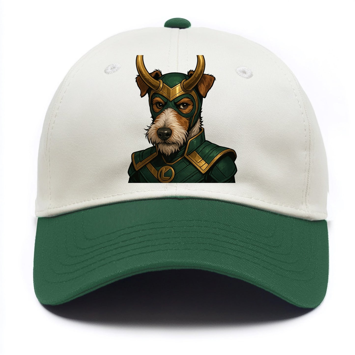 Fox Terrier Loki - Two Tone Cap - Green