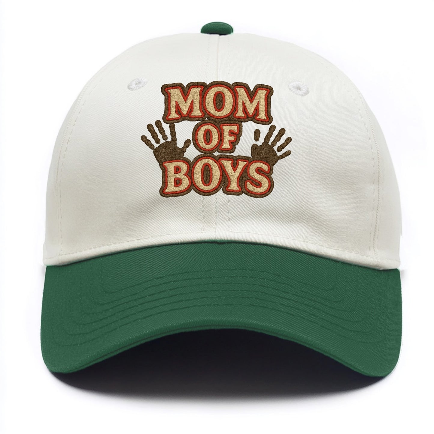 Mom Of Boys - Two Tone Cap - Green