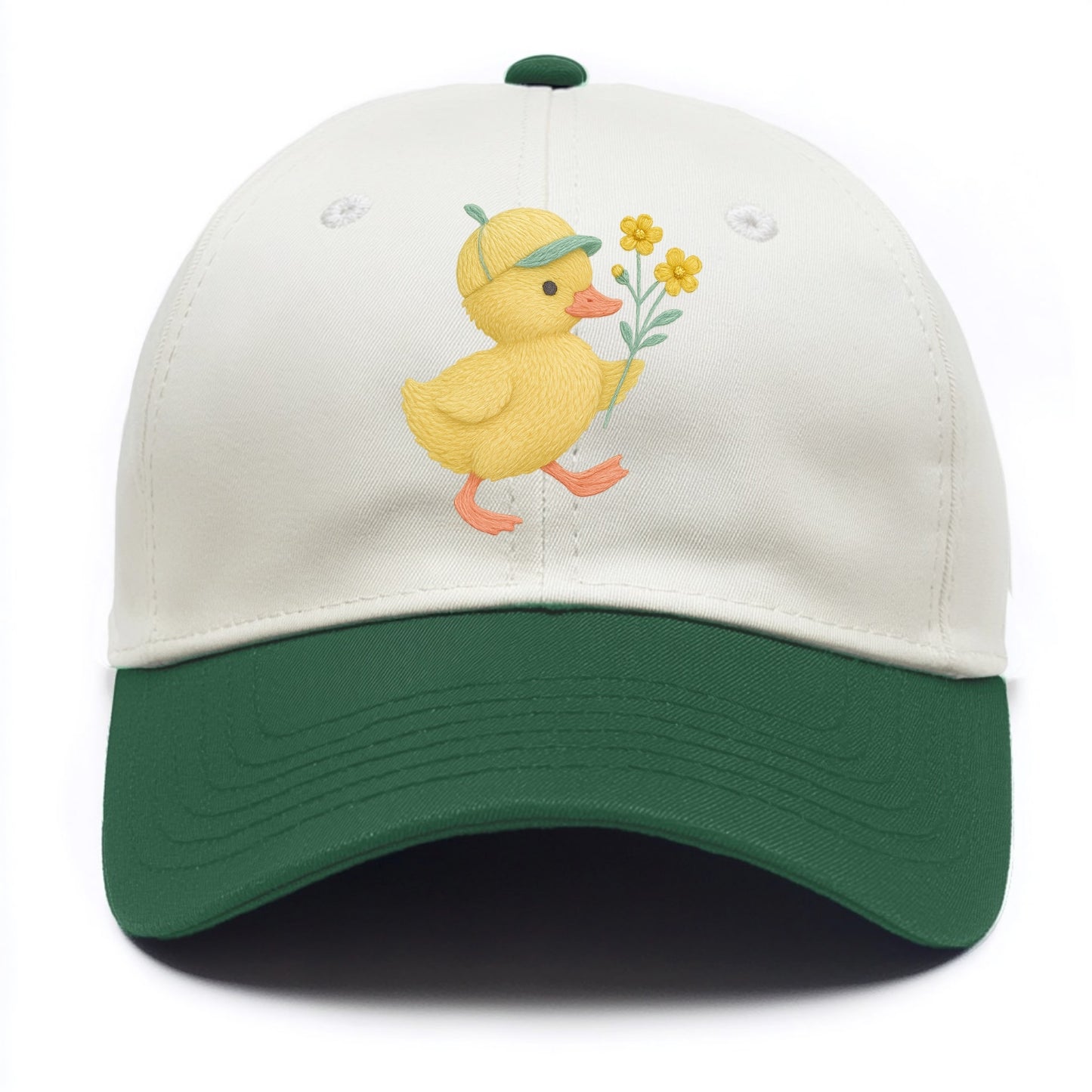 Yellow Duckling - Two Tone Cap - Green