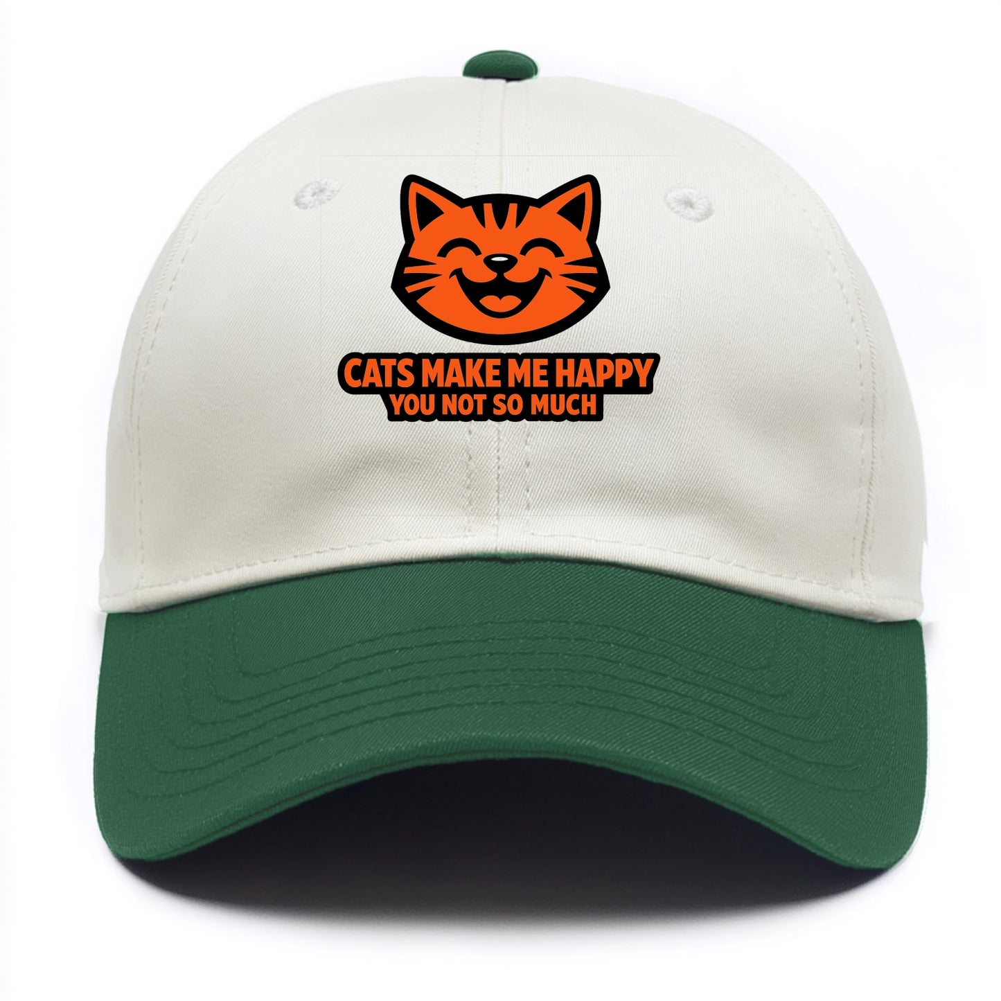Feline Joy and Sassy Truths - Two Tone Cap - Green