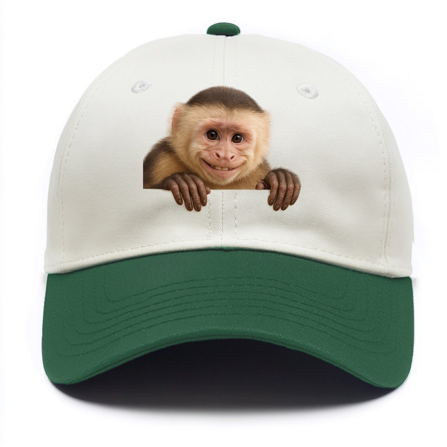 Capuchin Monkey - Two Tone Cap - Green
