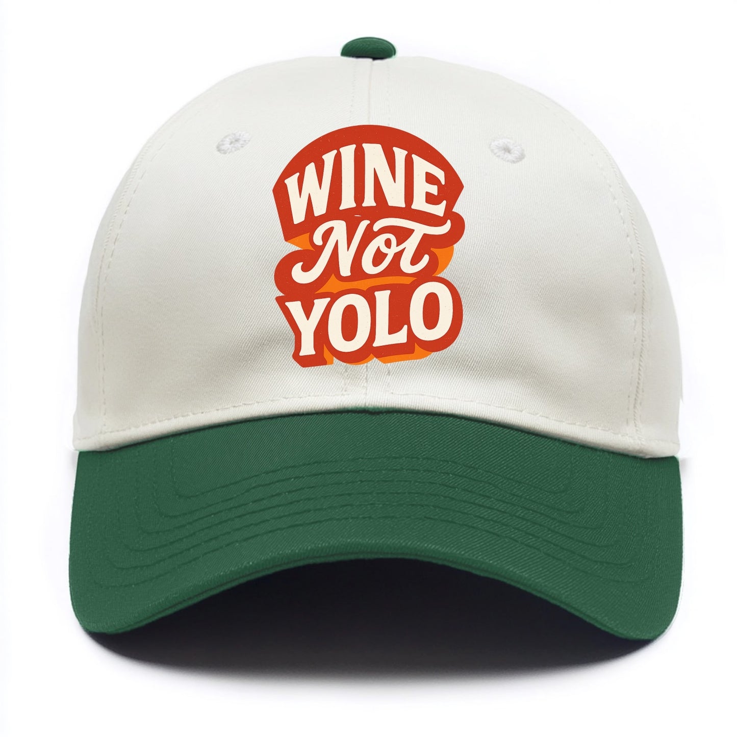 Wine Not - YOLO - Two Tone Cap - Green