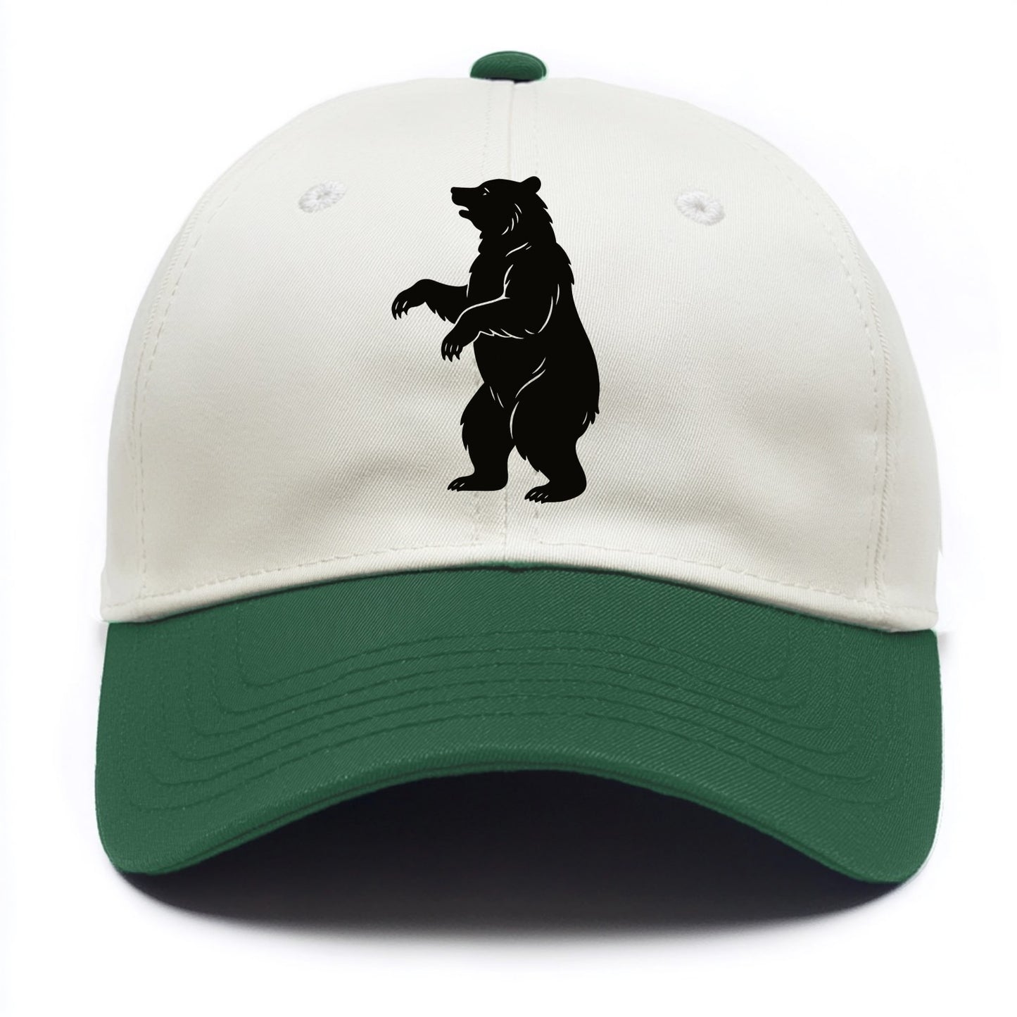 Bear standing on hind legs - Two Tone Cap - Green