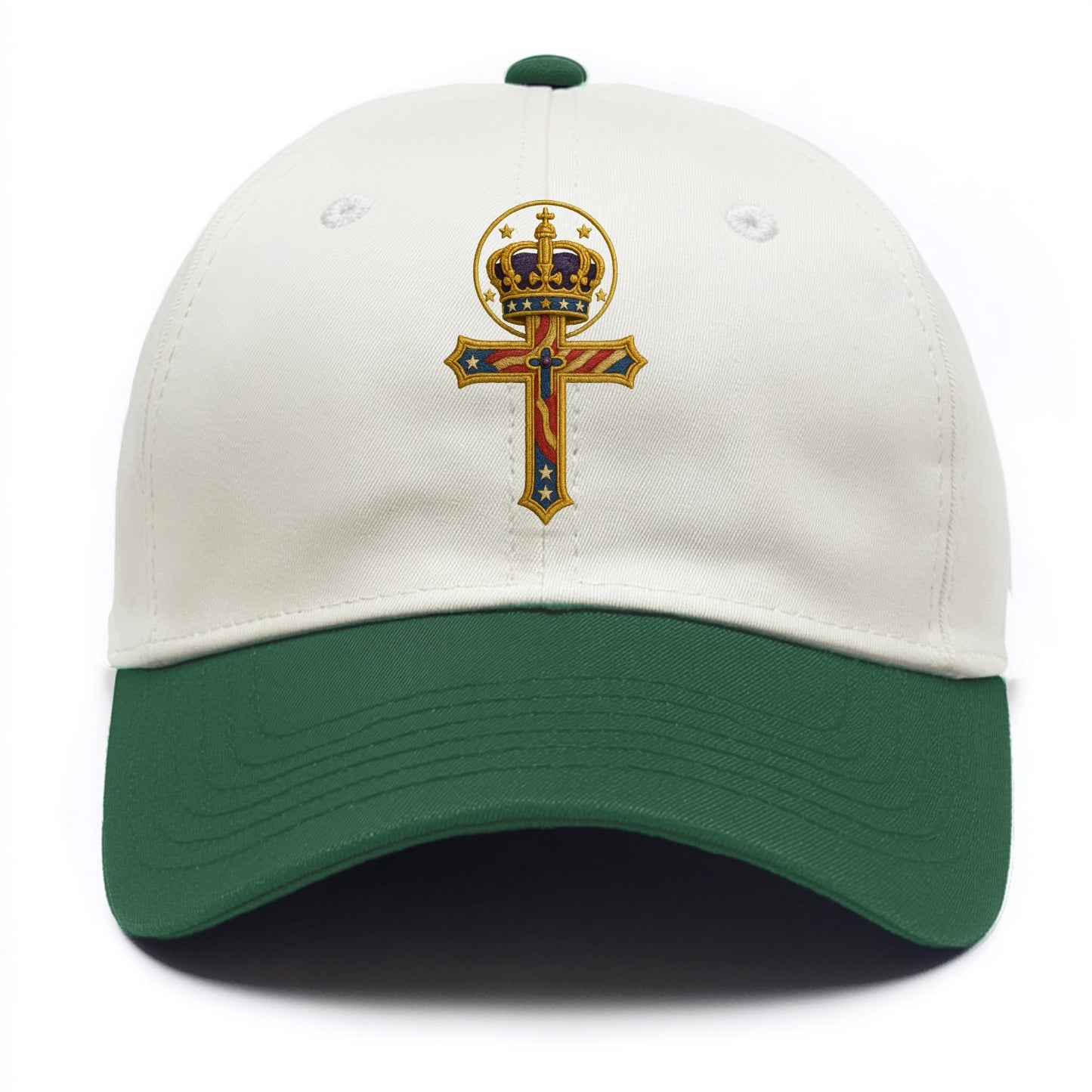 Cross and Crown - Two Tone Cap - Green