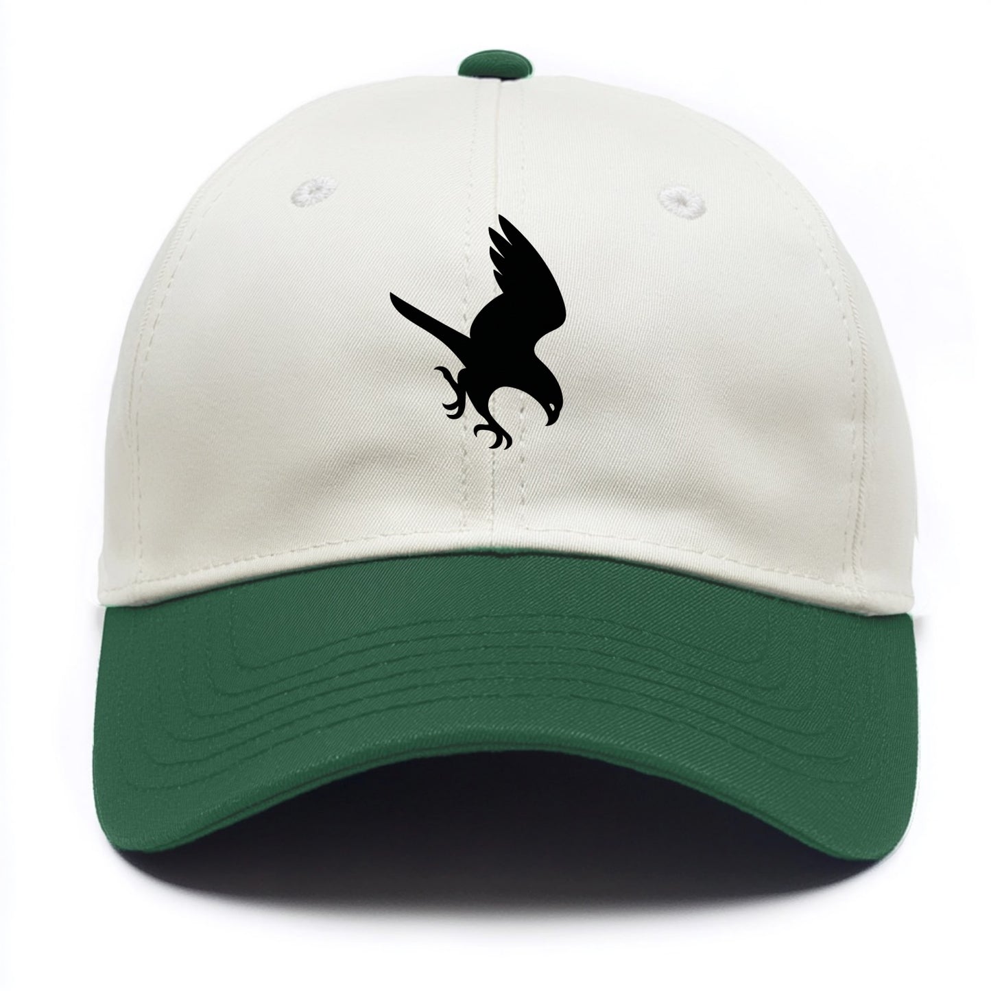 Hawk diving for prey - Two Tone Cap - Green