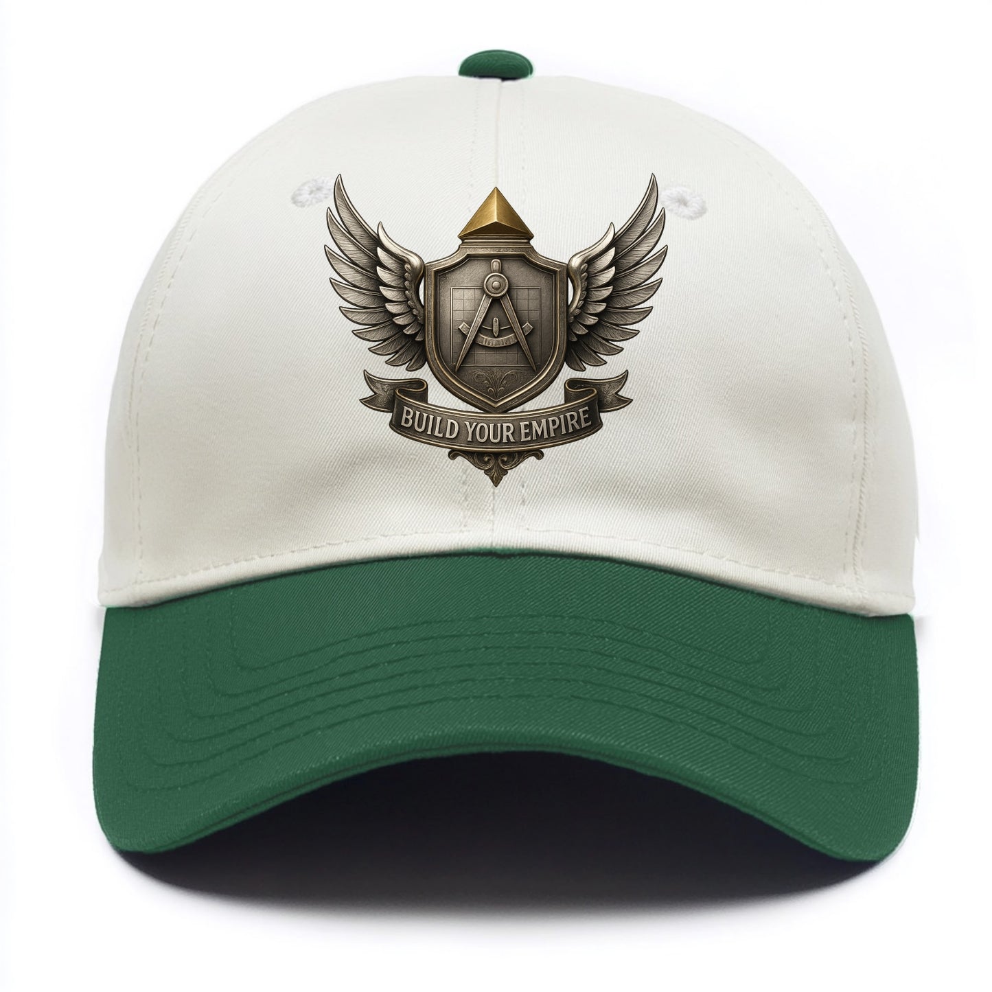 BUILD YOUR EMPIRE | Architect compass | - Two Tone Cap - Green