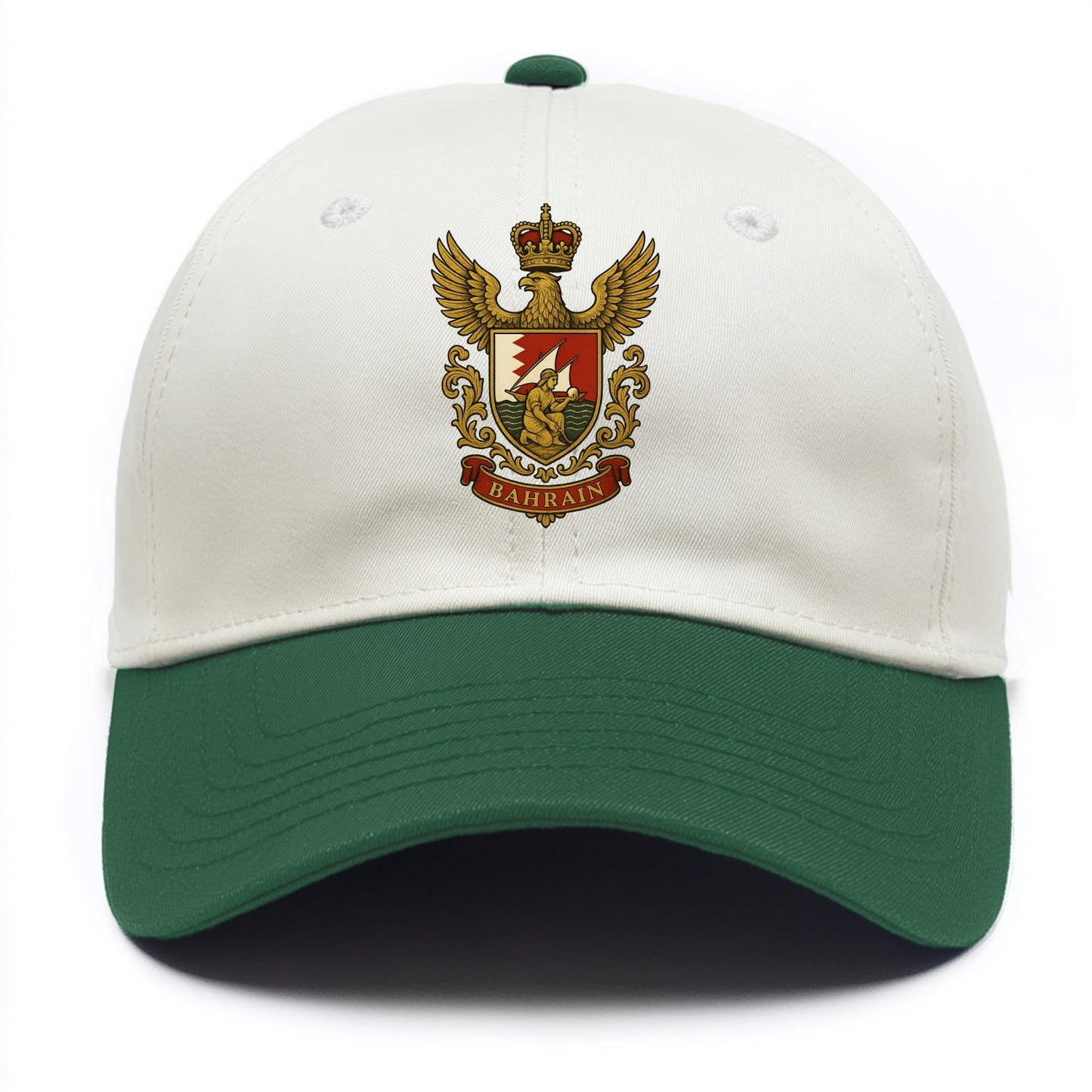 Bahrain Heritage Badge - Two Tone Cap - Green