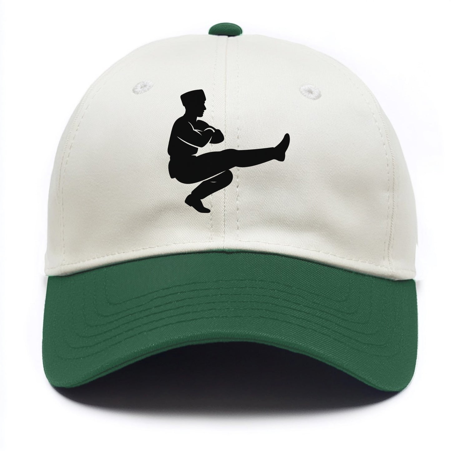Russian Cossack dancer squat kick - Two Tone Cap - Green