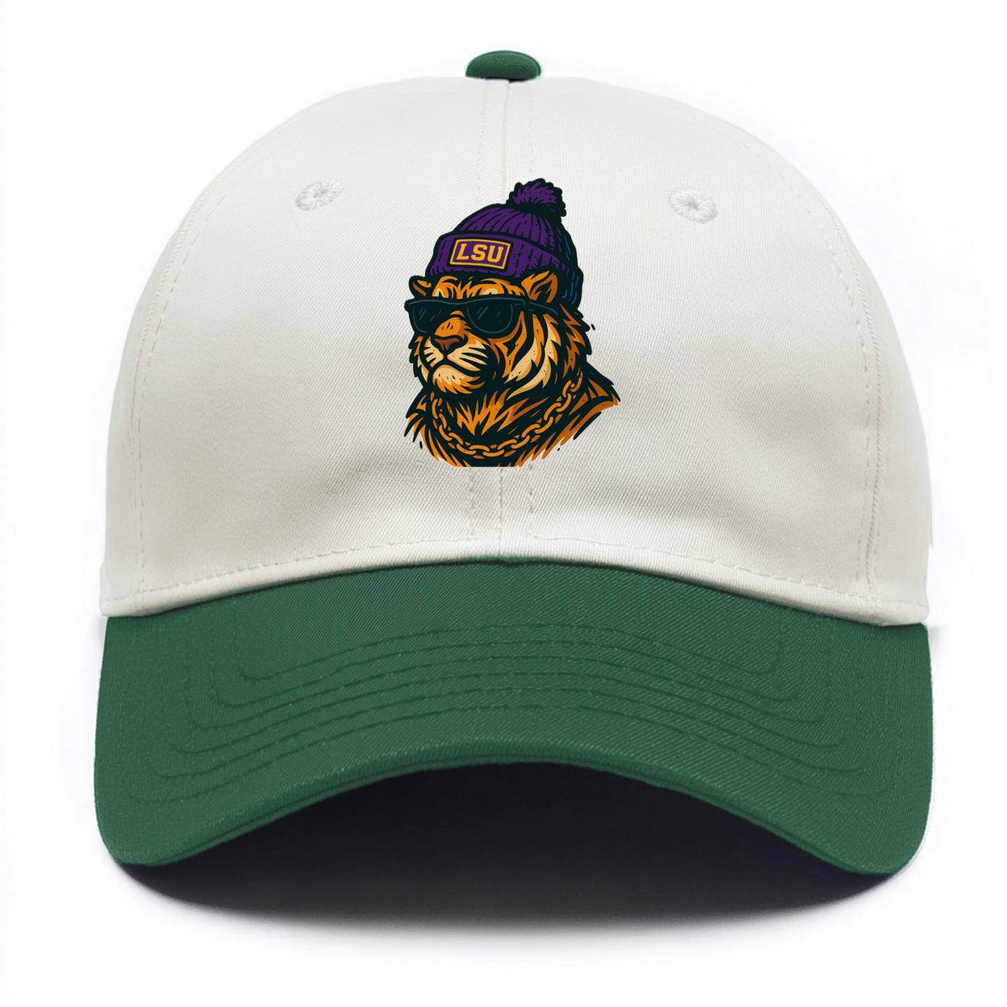 LSU Mike Tiger - Two Tone Cap - Green