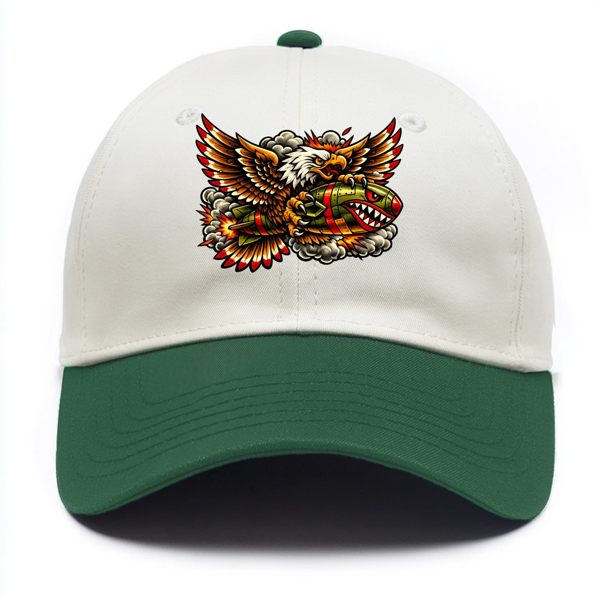 War Eagle Bomb - Two Tone Cap - Green