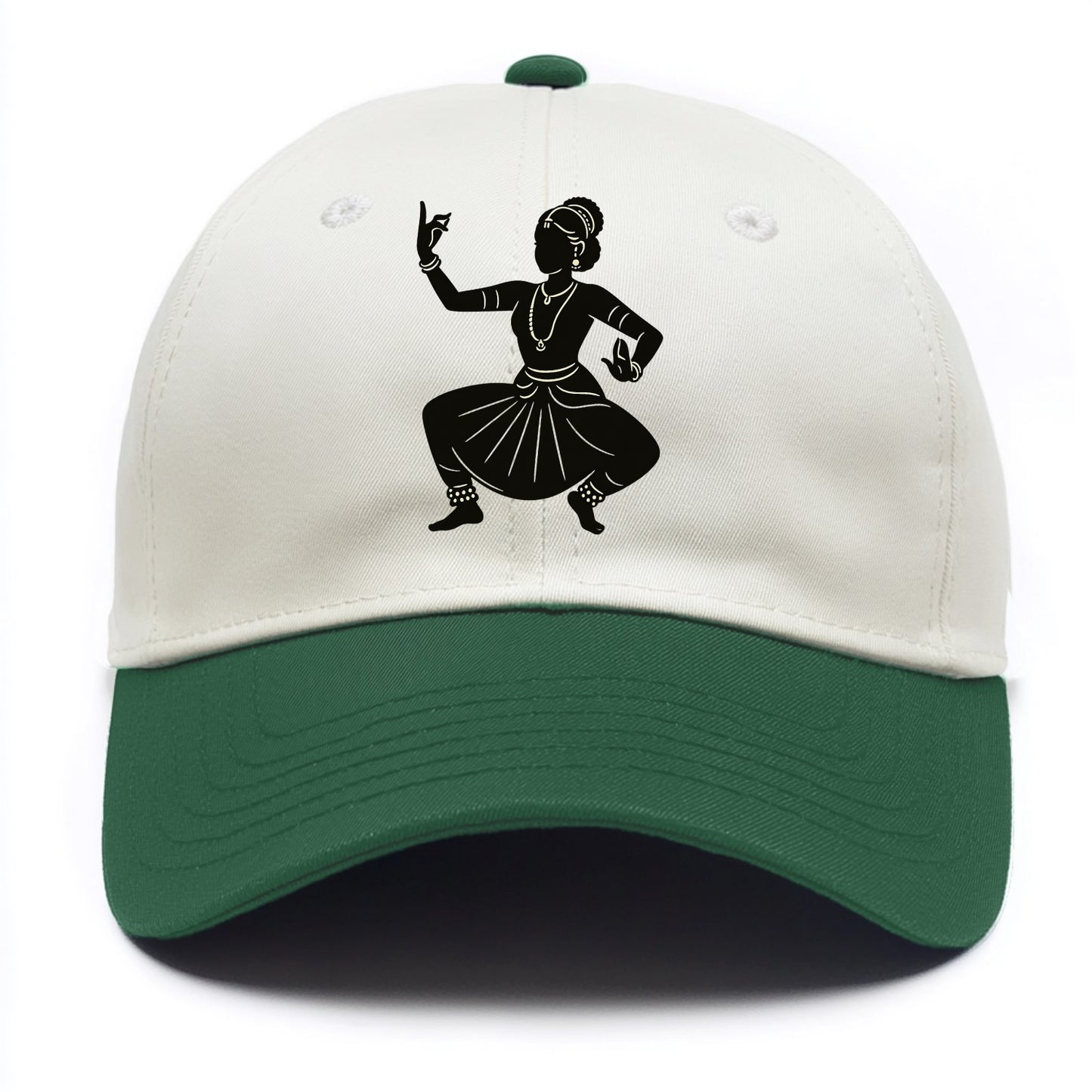 Bharatanatyam classical Indian pose - Two Tone Cap - Green