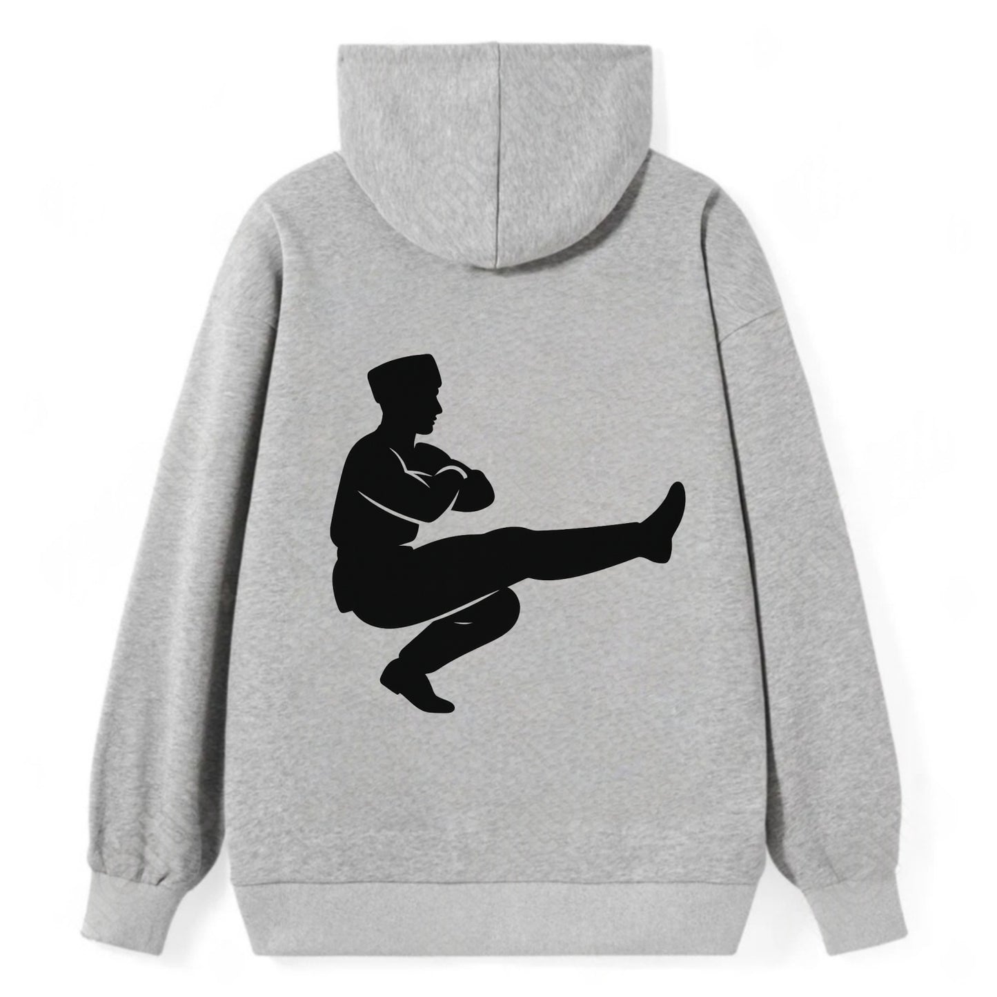 Russian Cossack dancer squat kick - Classic Pullover Hoodie - Grey