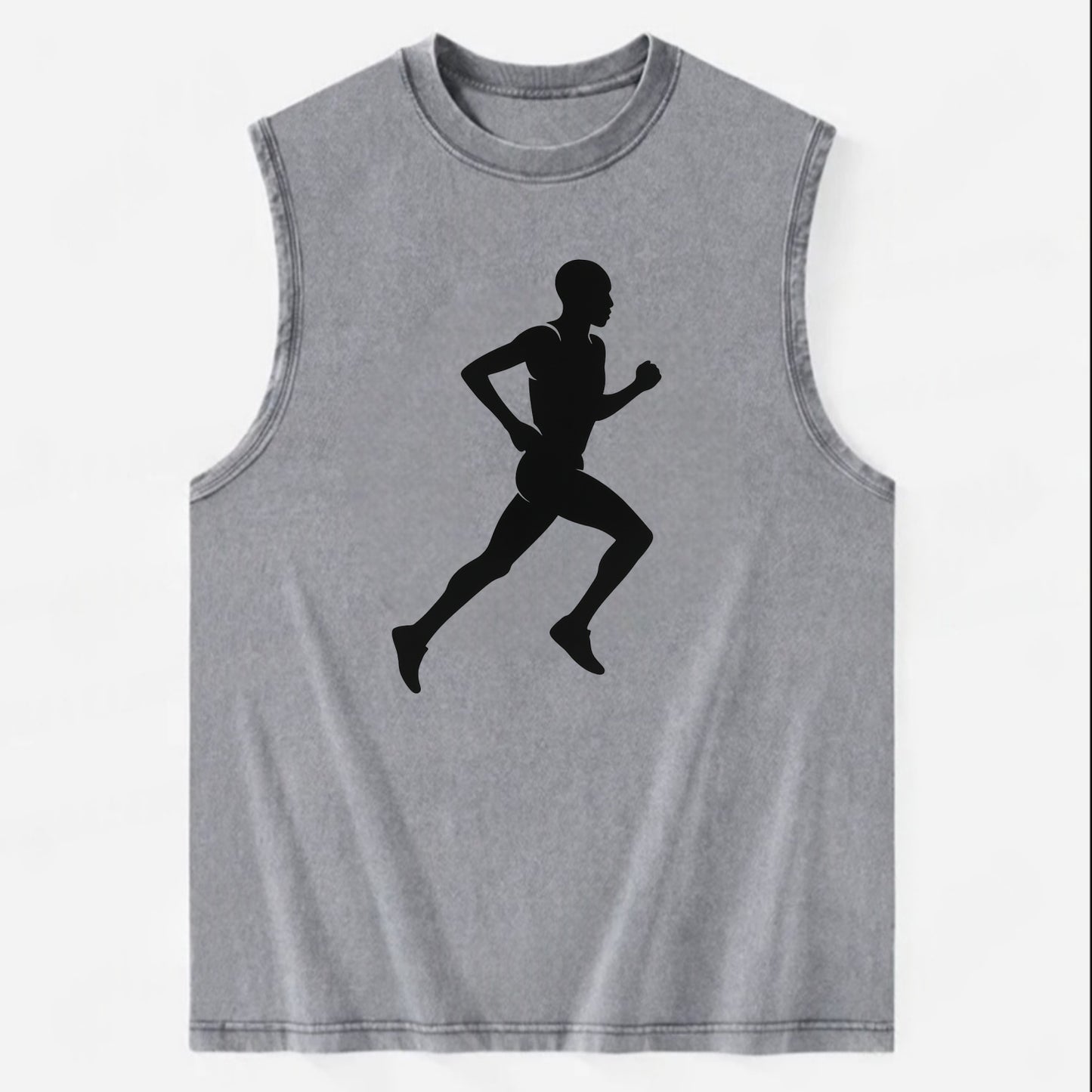 Kenyan distance runner stride - Vintage Washed Tank - Grey