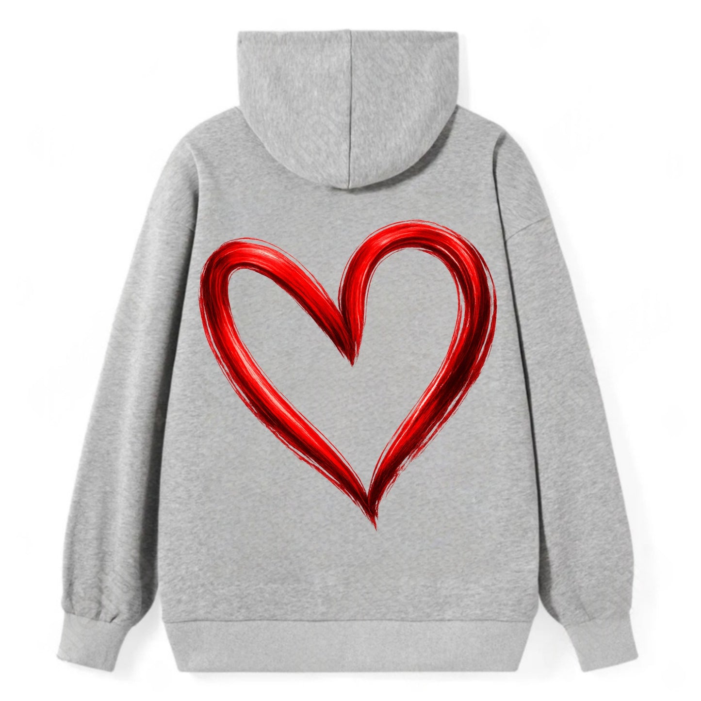 Love Heart - Classic Pullover Hoodie - Grey