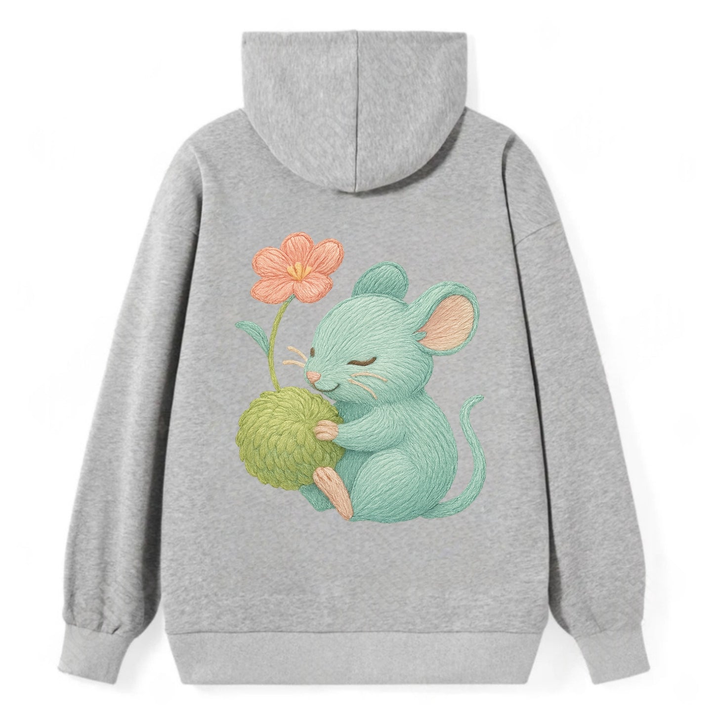 Mint Mouse - Classic Pullover Hoodie - Grey