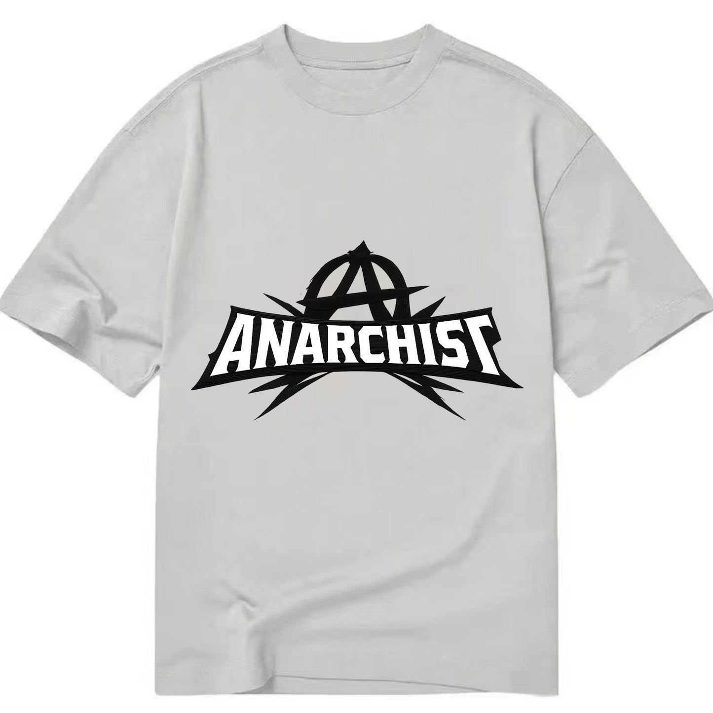 Bold typography design - "ANARCHIST" - no masters, self-governed - Classic T-shirt - Grey