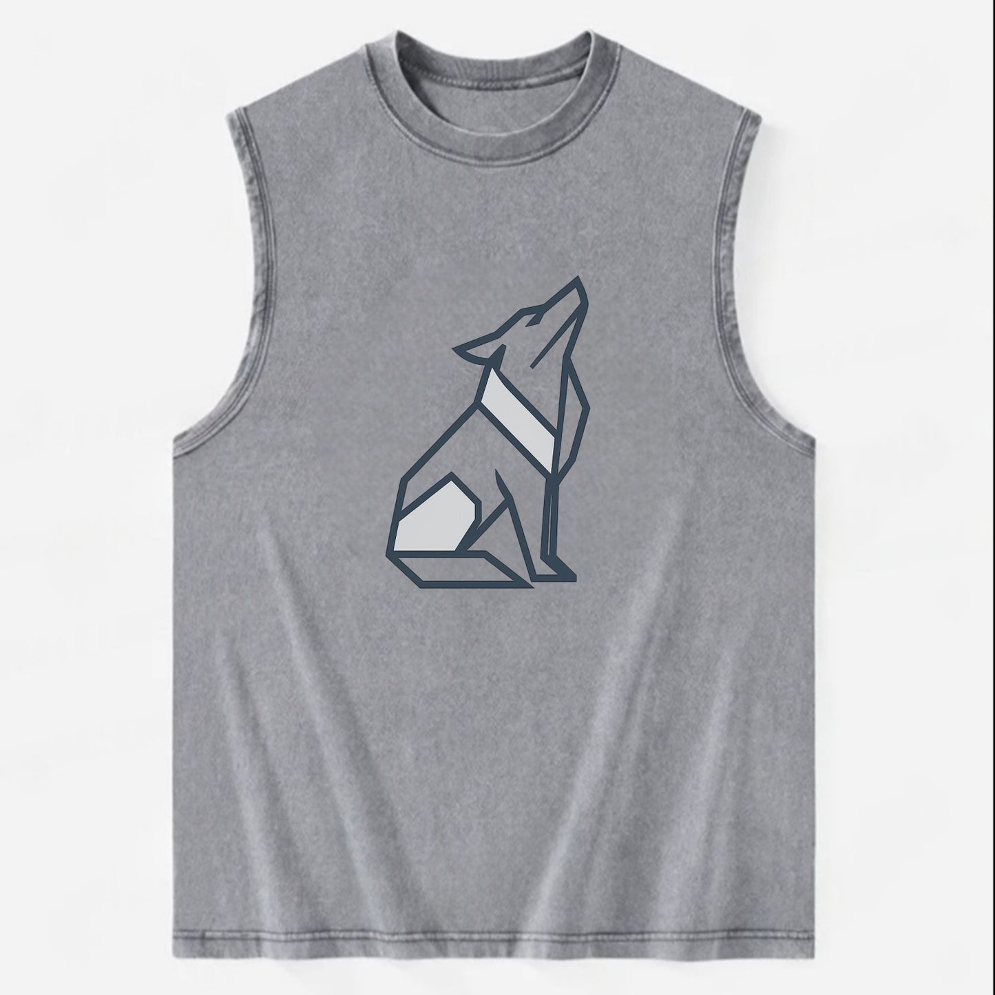 Titanium Wolf Strong - Vintage Washed Tank - Grey