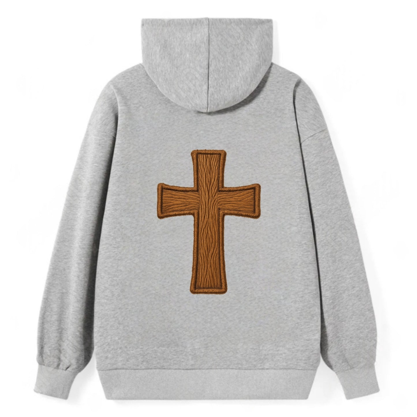 Carved Cross - Classic Pullover Hoodie - Grey