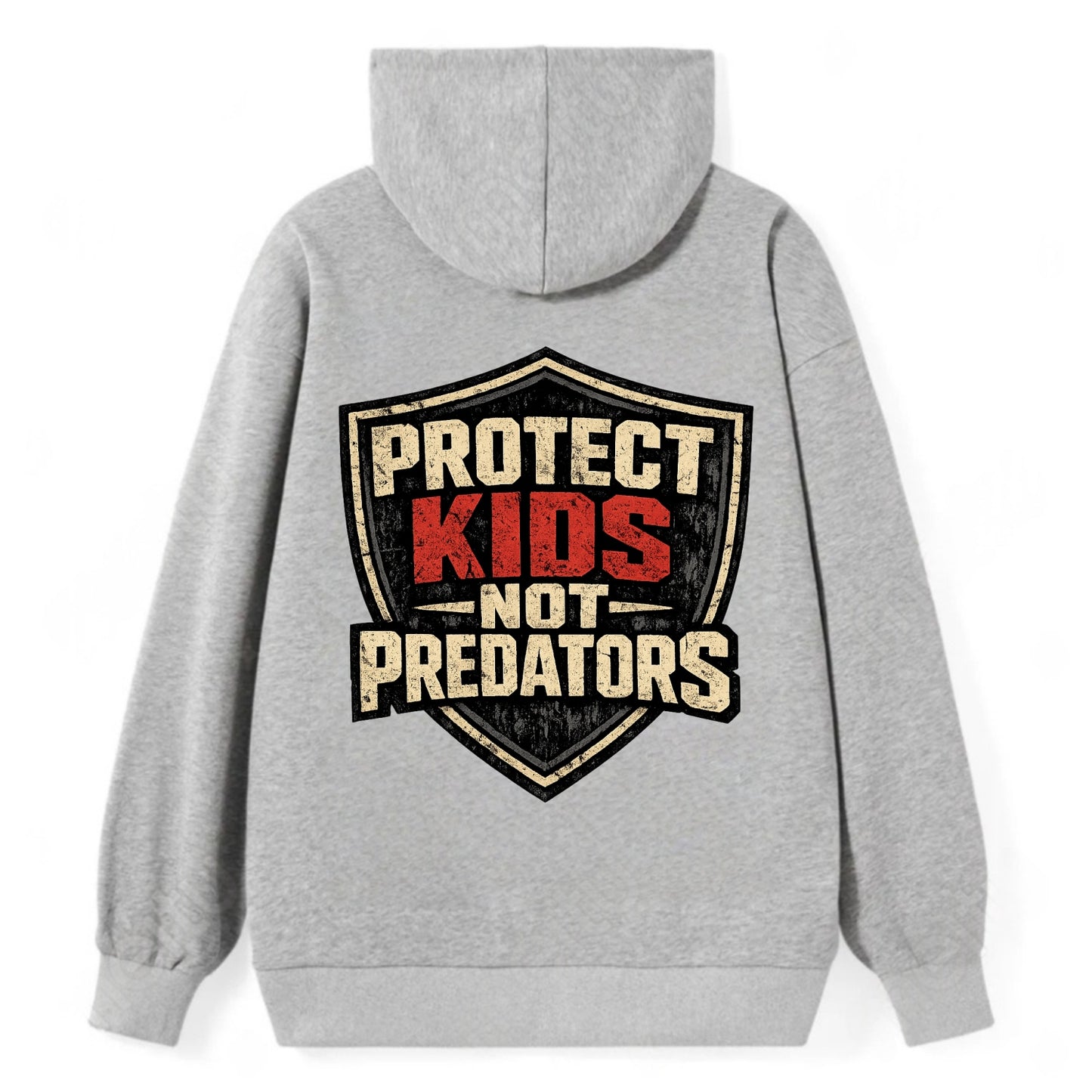 Protect Kids Not Predators - Classic Pullover Hoodie - Grey