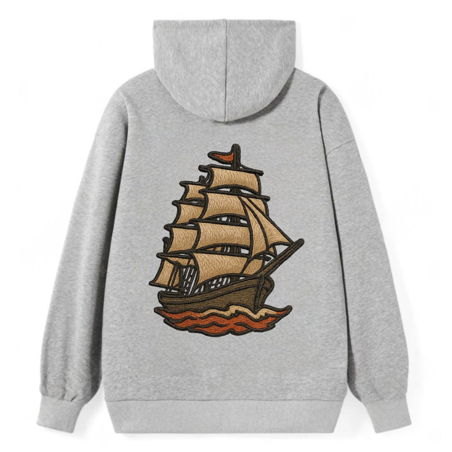 Sailing Ship - Classic Pullover Hoodie - Grey