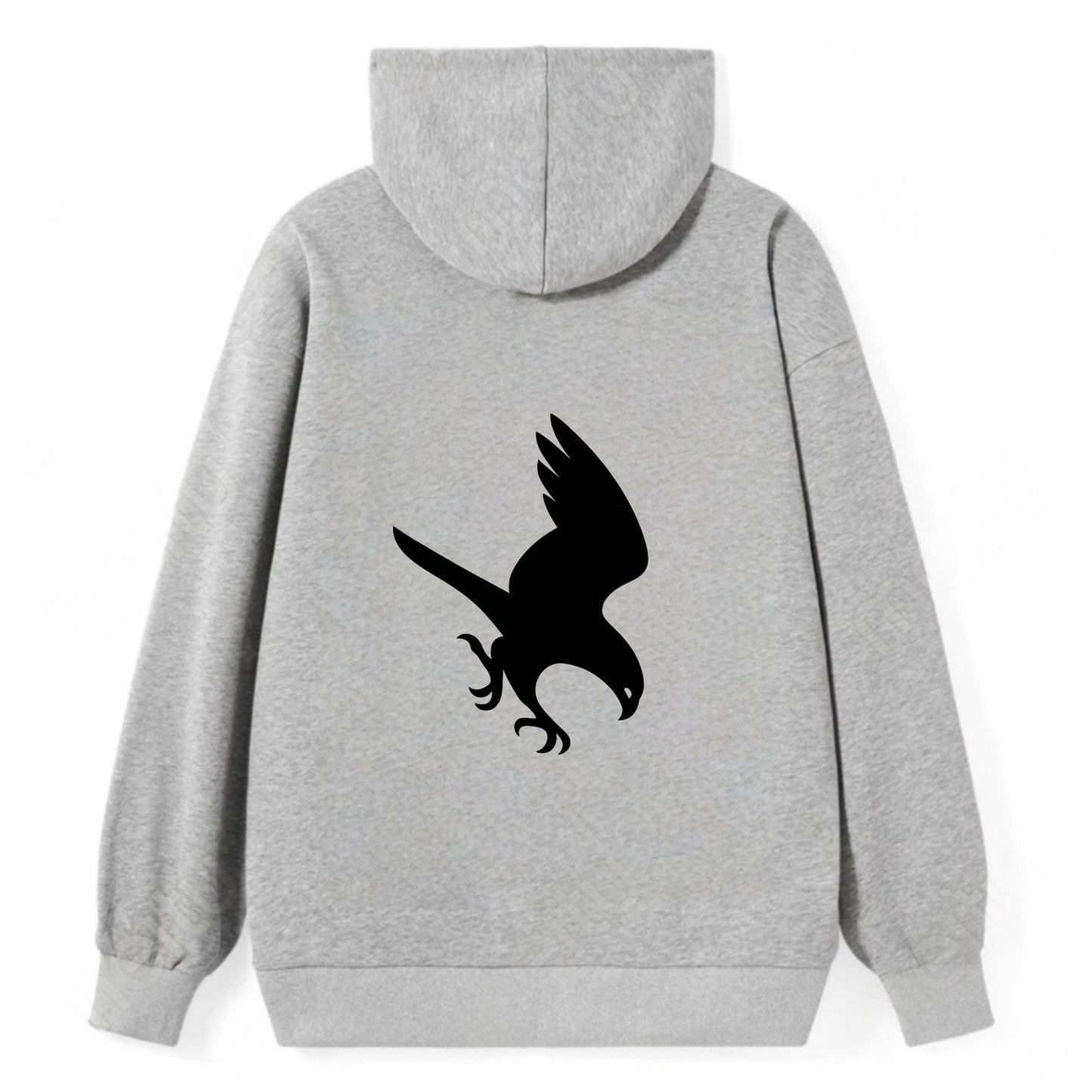 Hawk diving for prey - Classic Pullover Hoodie - Grey
