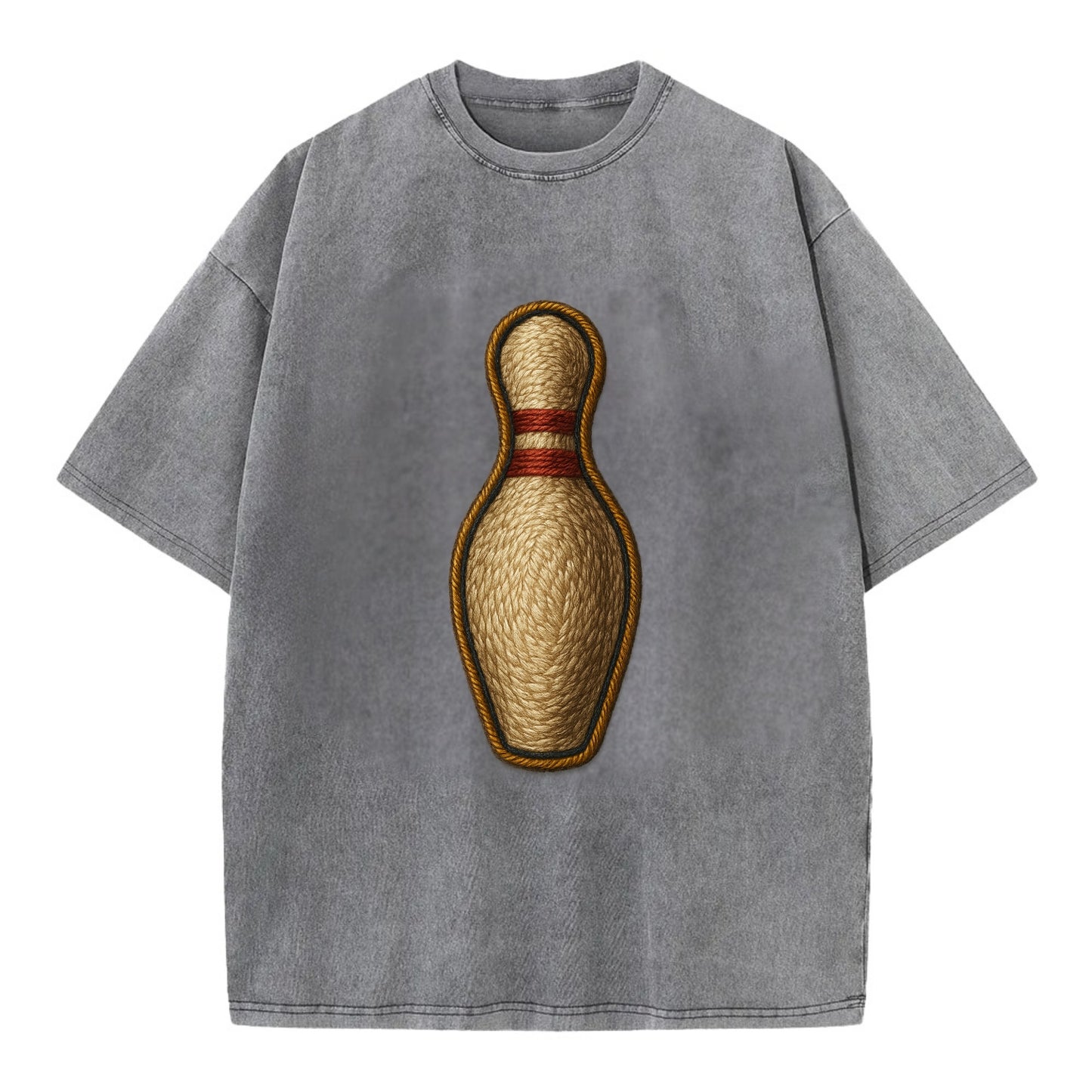 Bowling Pin - Vintage T-shirt - Grey